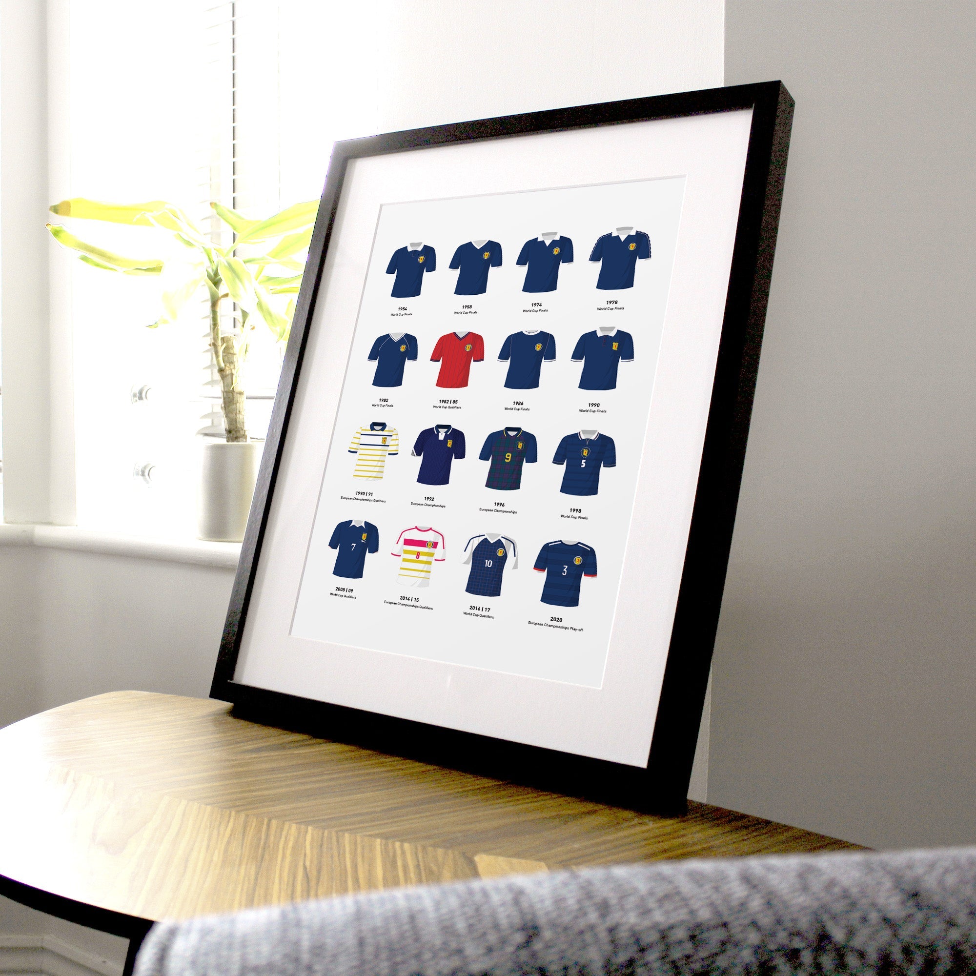 Scotland Classic Kits Football Team Print Good Team On Paper