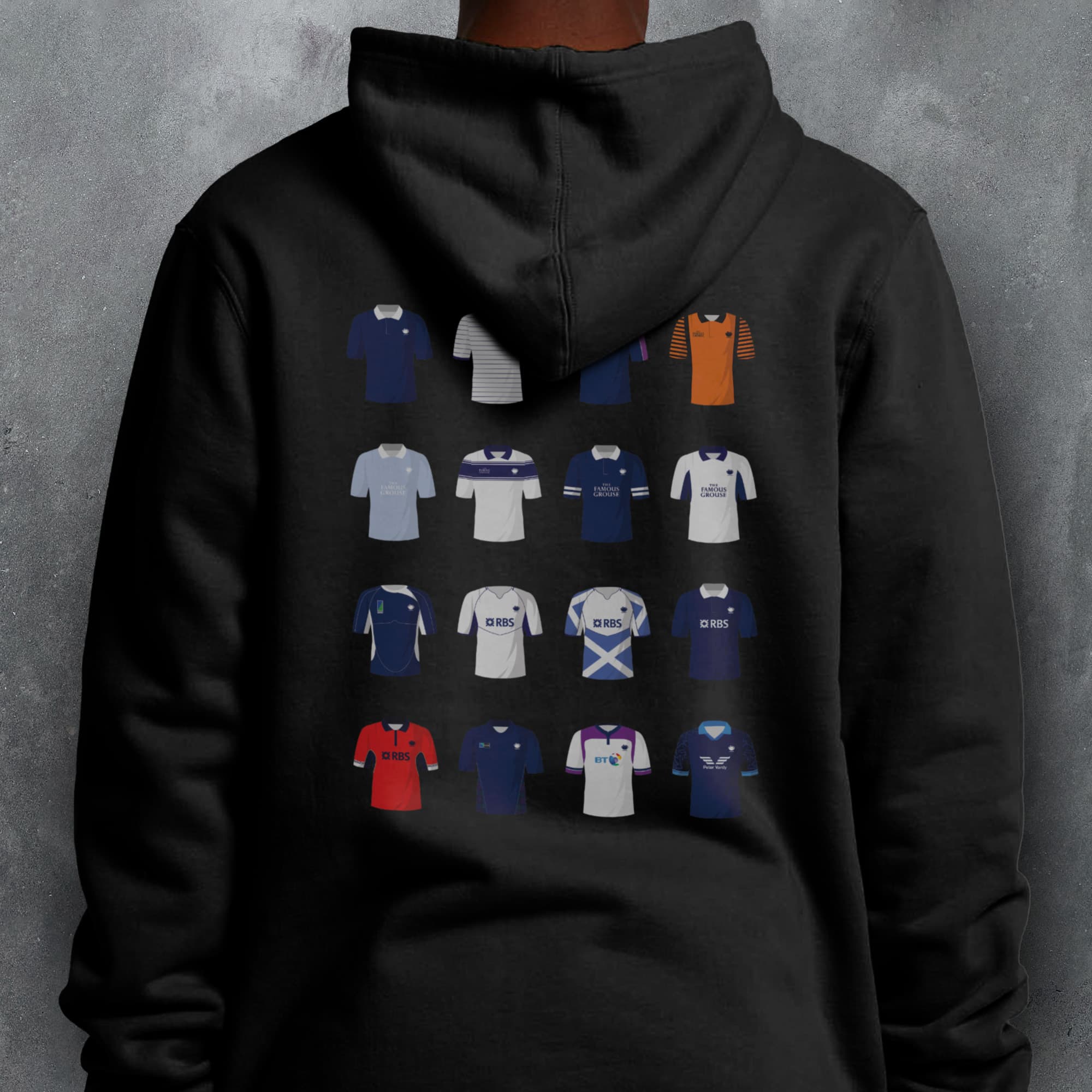 Scotland Rugby Union Classic Kits Hoodie