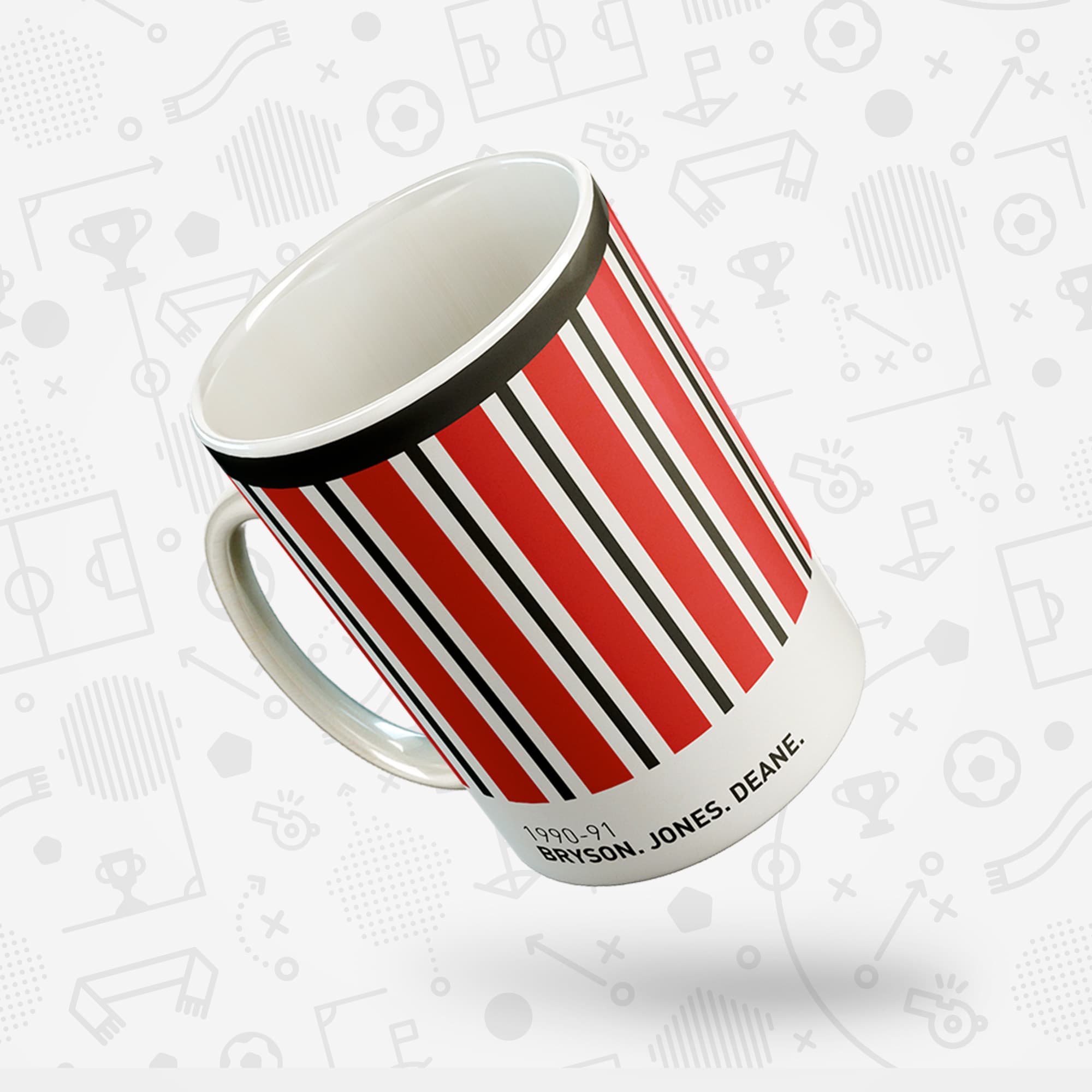 Sheff Utd 1990-91 'Better Days' Football Kit Mug Good Team On Paper