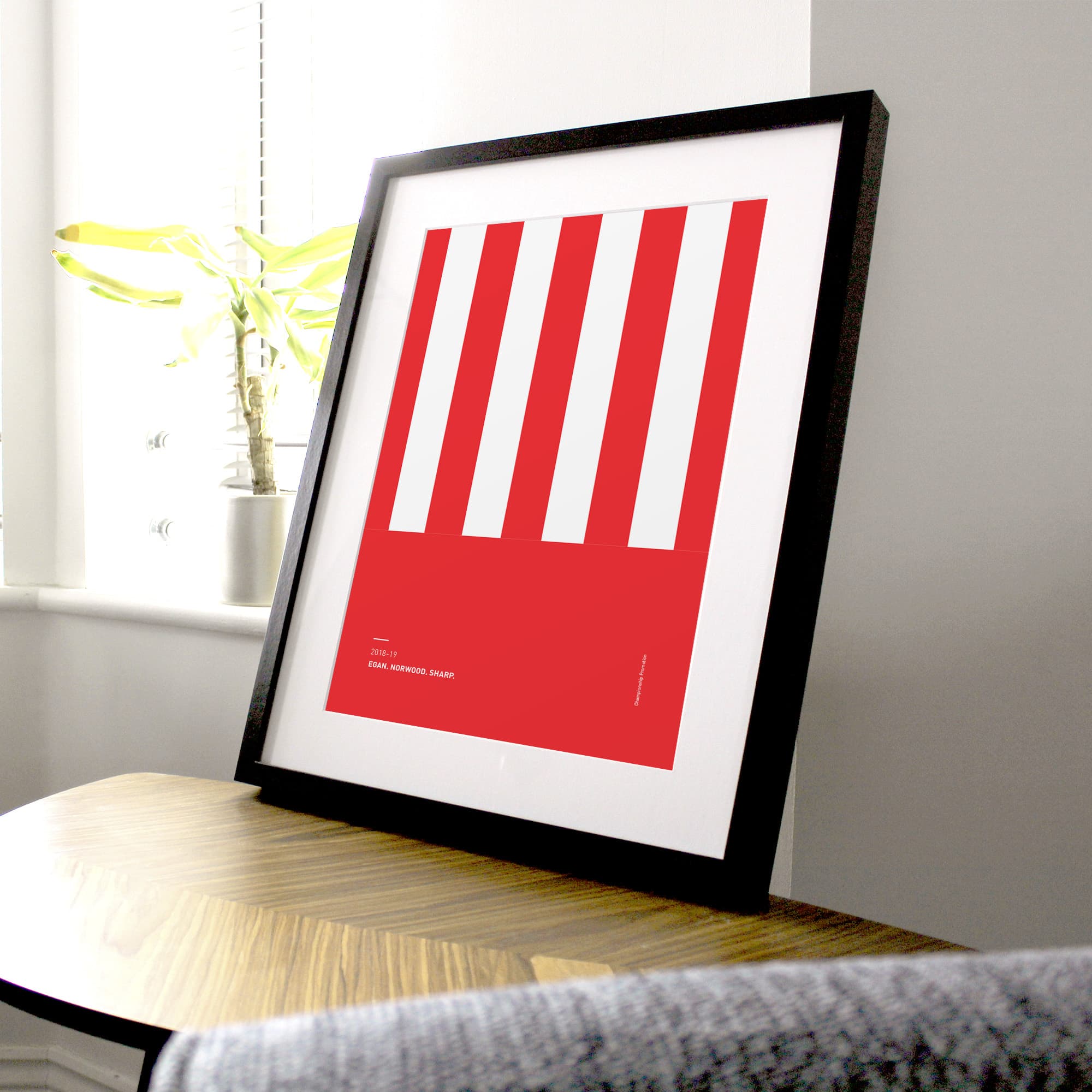 Sheff Utd 2018-19 'Better Days' Football Print Good Team On Paper