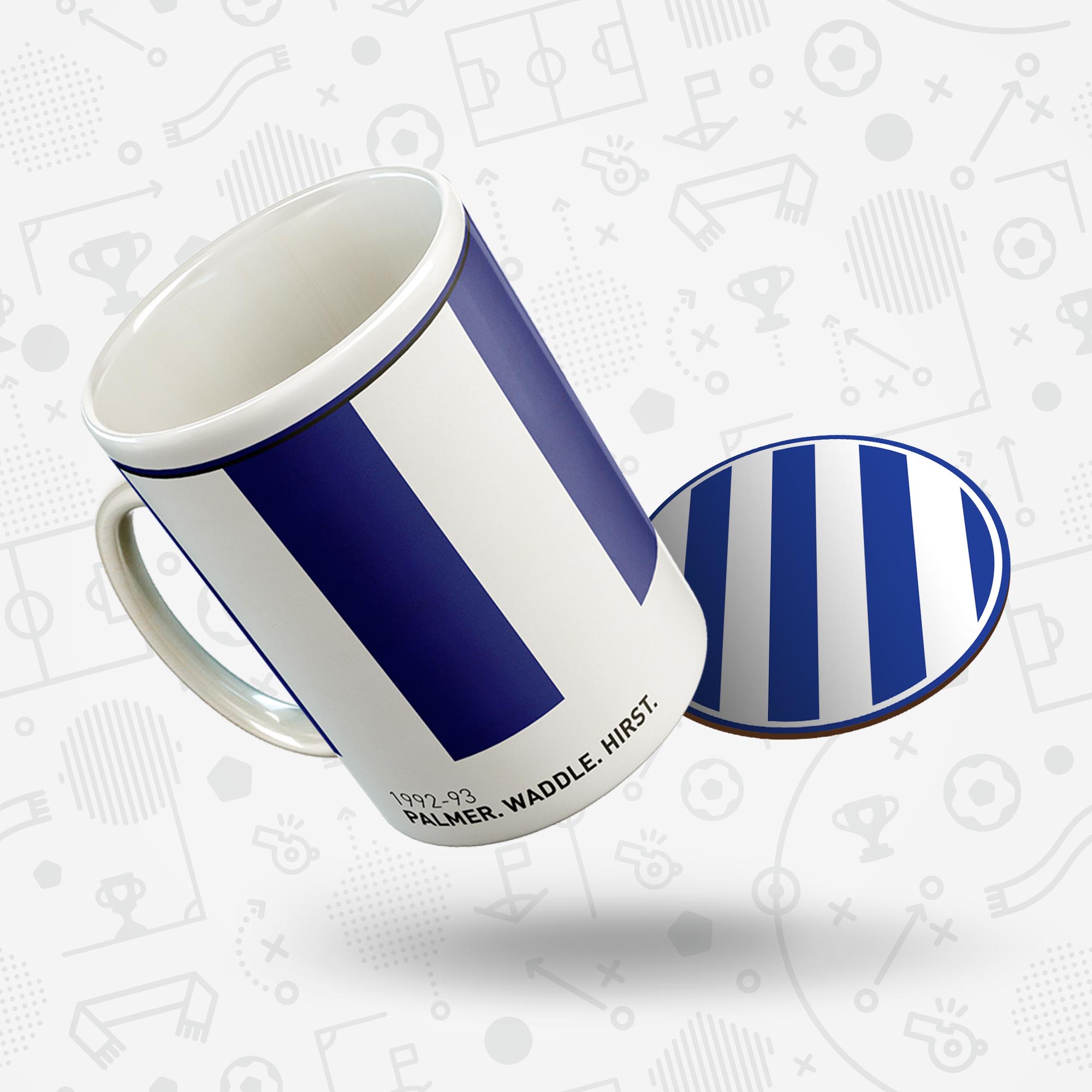 Sheff Wed 1992-93 'Better Days' Football Kit Mug Good Team On Paper