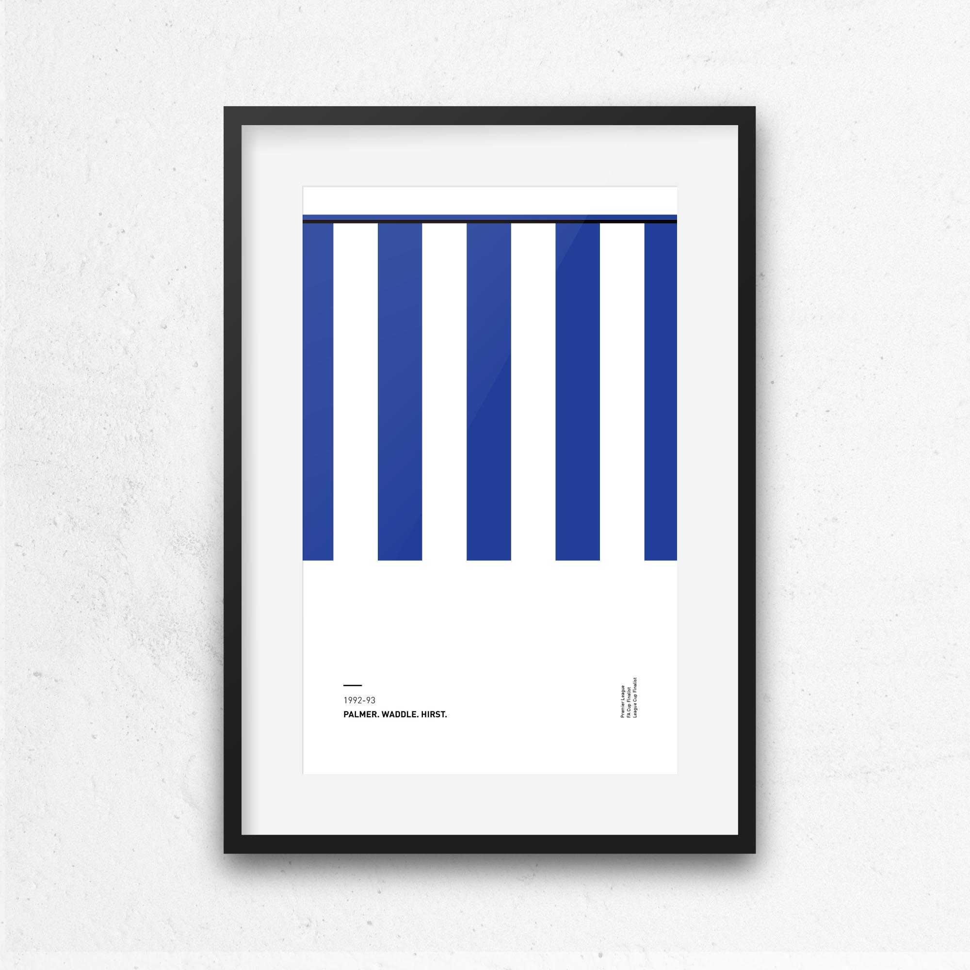 Sheff Wed 1992-93 'Better Days' Football Print Good Team On Paper