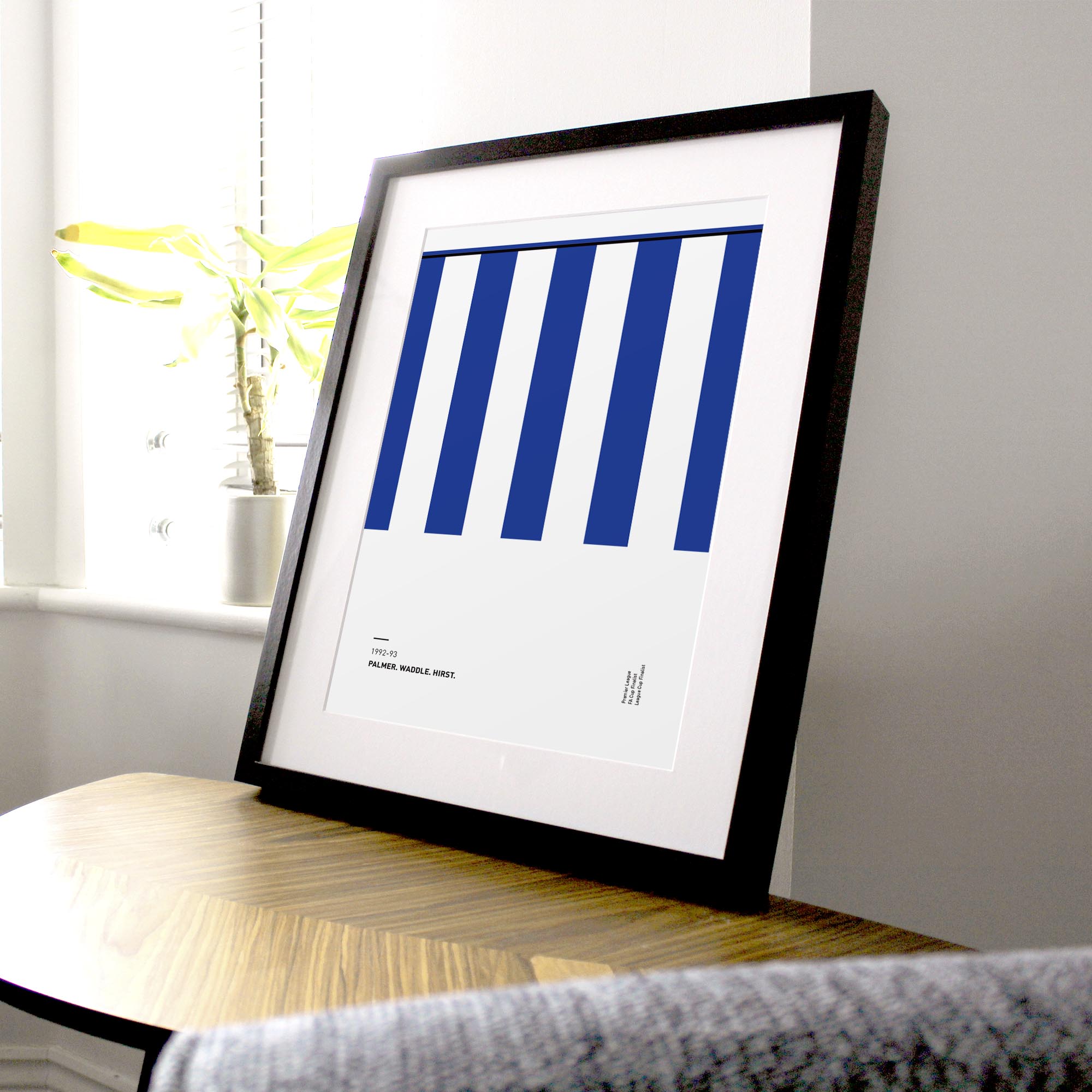 Sheff Wed 1992-93 'Better Days' Football Print Good Team On Paper