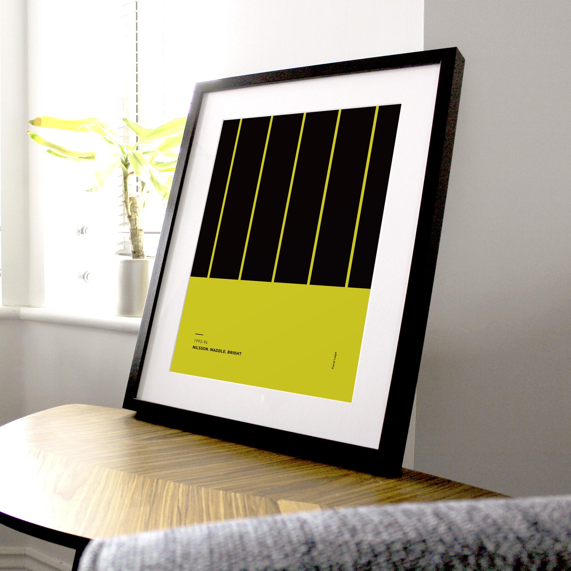 Sheff Wed 1993-94 'Better Days' Football Print Good Team On Paper