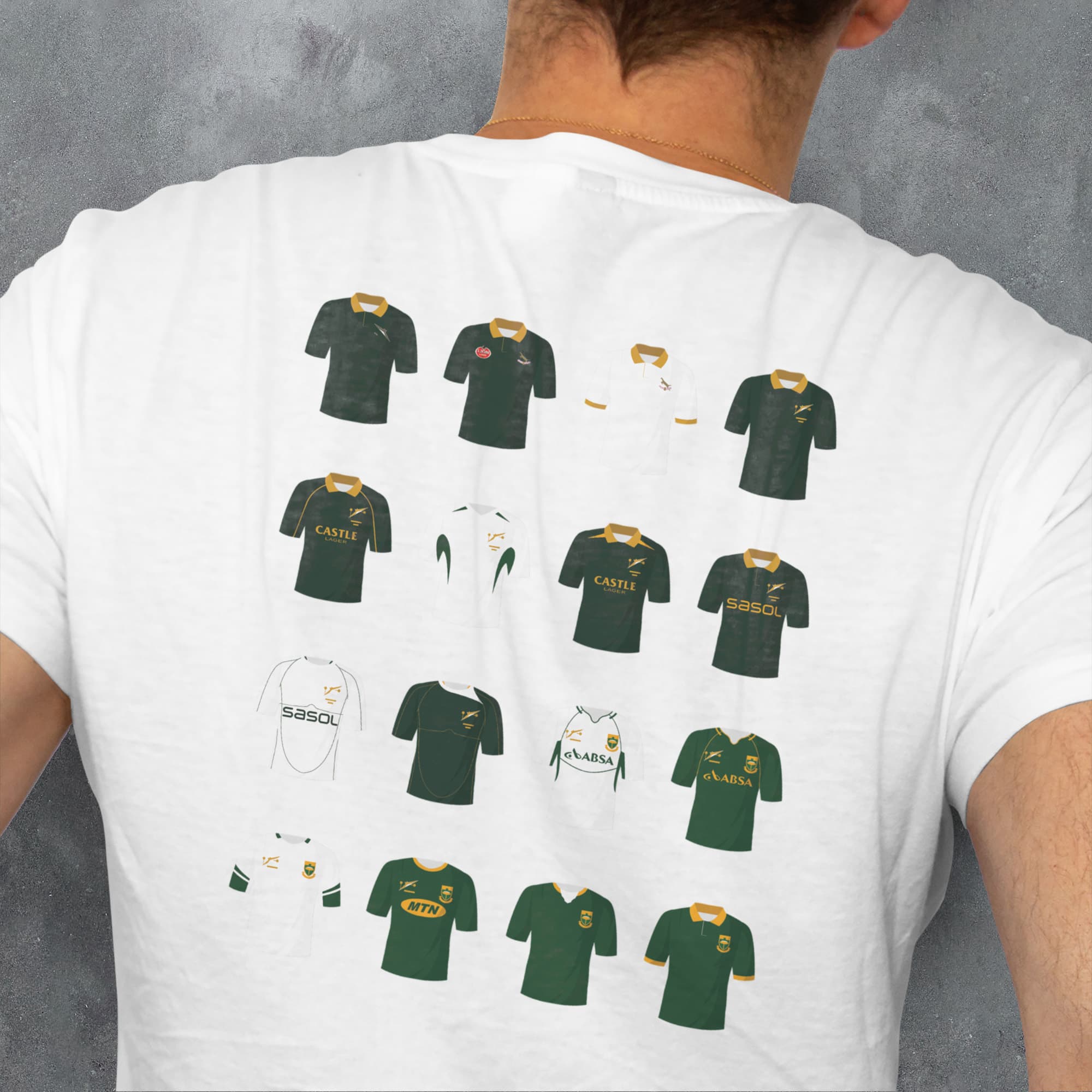 South Africa Rugby Union Classic Kits T-Shirt