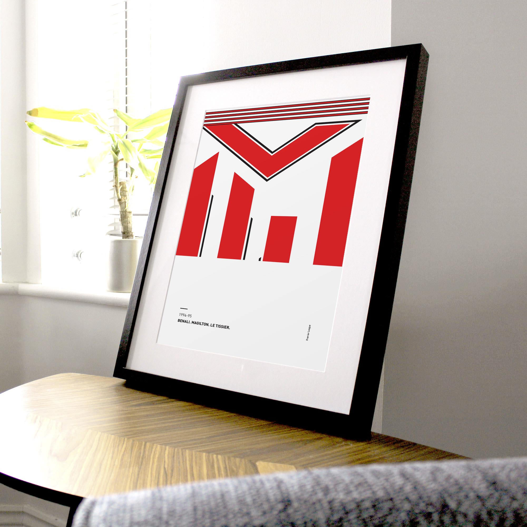 Southampton 1994-95 'Better Days' Football Print Good Team On Paper
