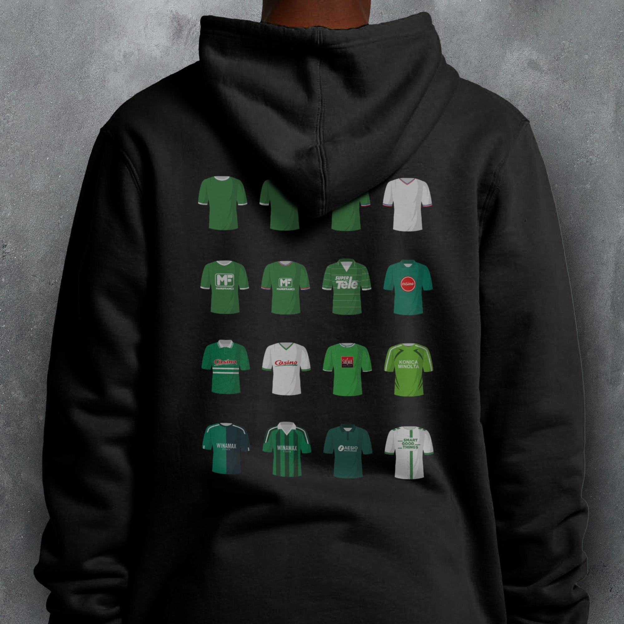 St Etienne Classic Kits Football Hoodie Good Team On Paper