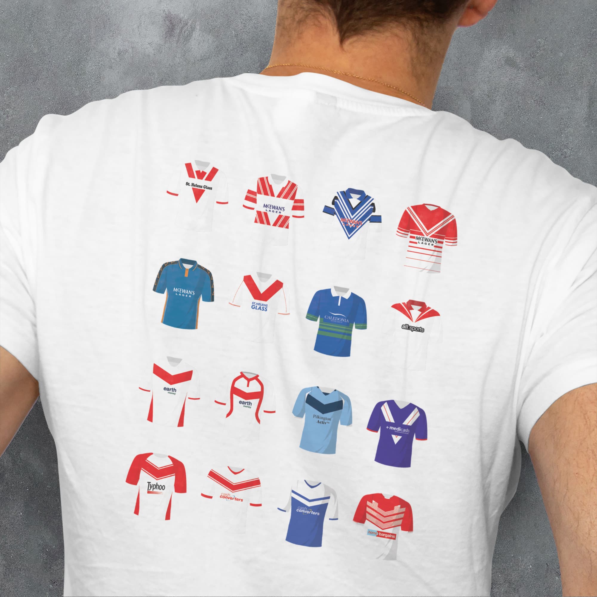 St Helens Rugby League Classic Kits T-Shirt