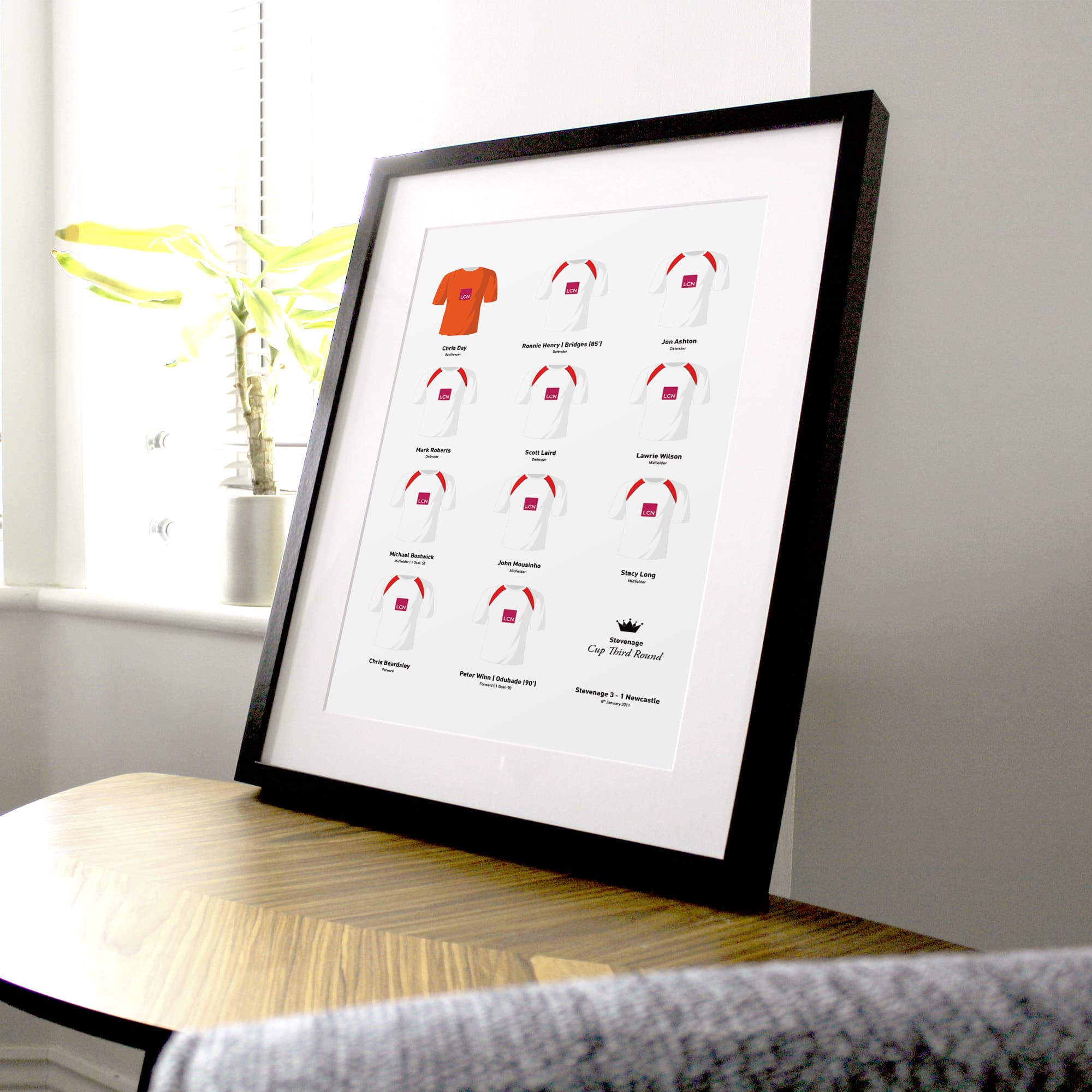 Stevenage 2011 Cup 3rd Round Winners Football Team Print Good Team On Paper