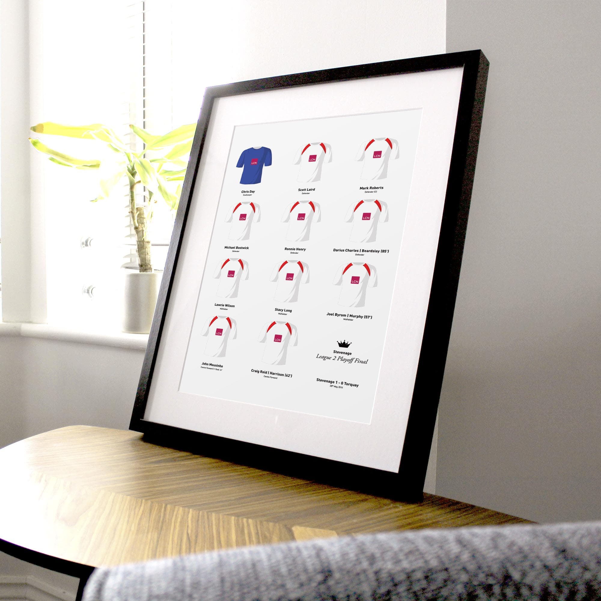 Stevenage 2011 League 2 Playoff Winners Football Team Print Good Team On Paper