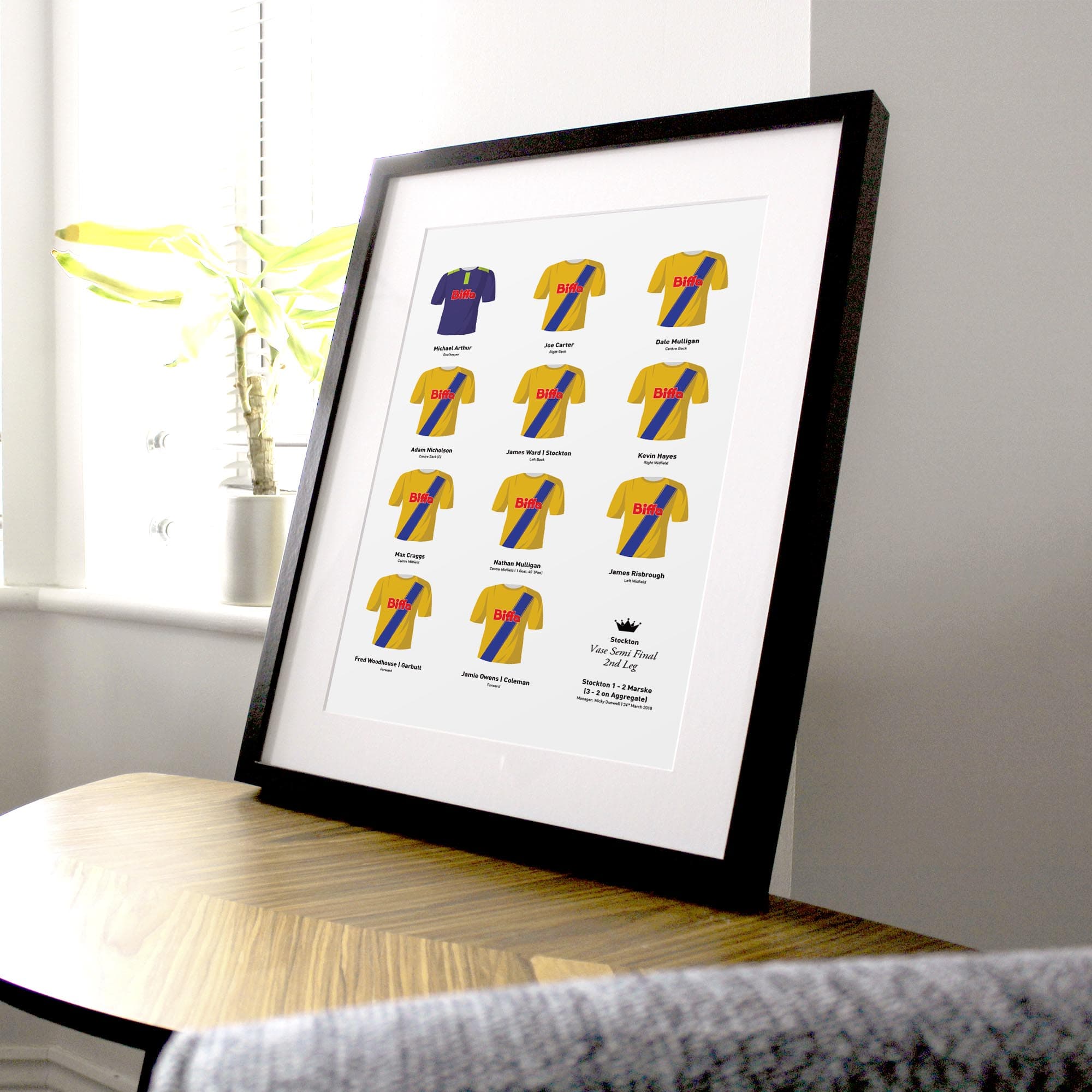 Stockton 2018 Vase Semi Final Football Team Print Good Team On Paper