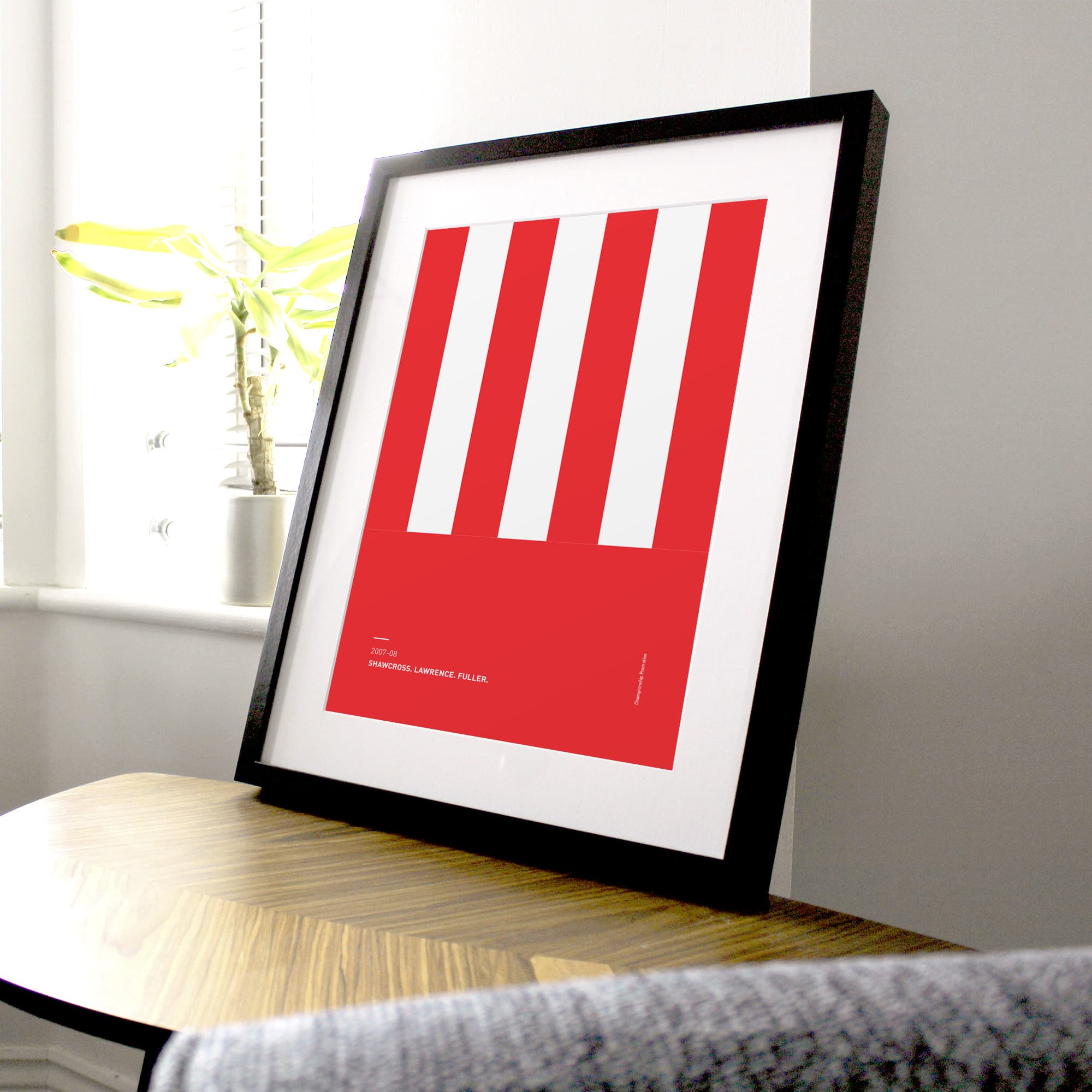Stoke 2007-08 'Better Days' Football Print Good Team On Paper