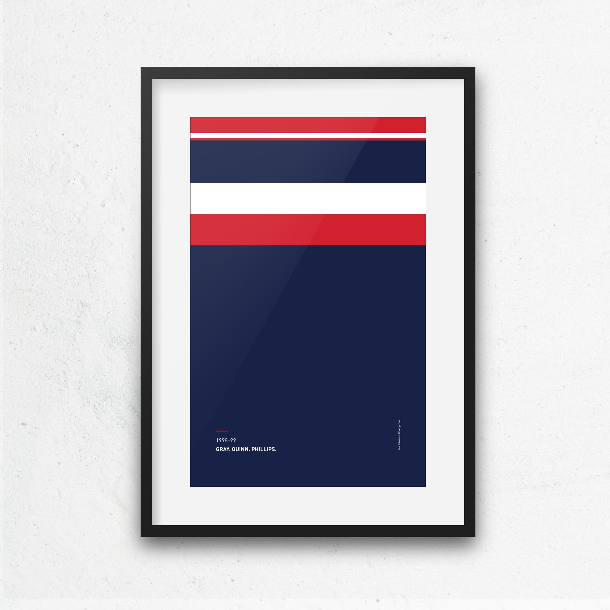 Sunderland 1998-99 'Better Days' Football Print Good Team On Paper