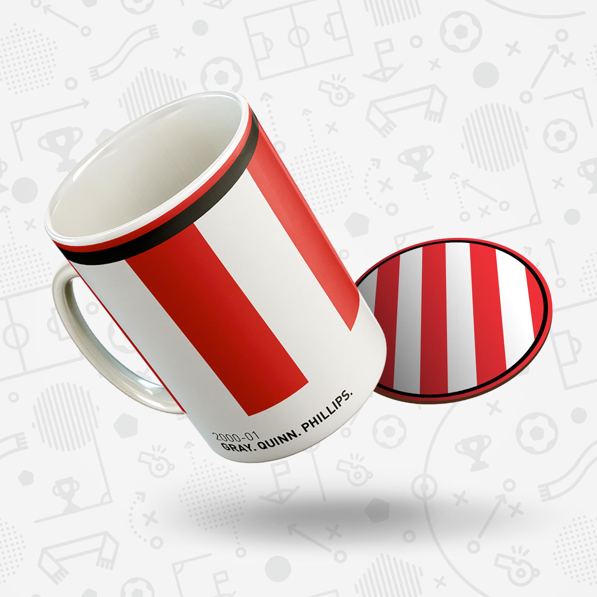 Sunderland 2000-01 'Better Days' Football Kit Mug Good Team On Paper