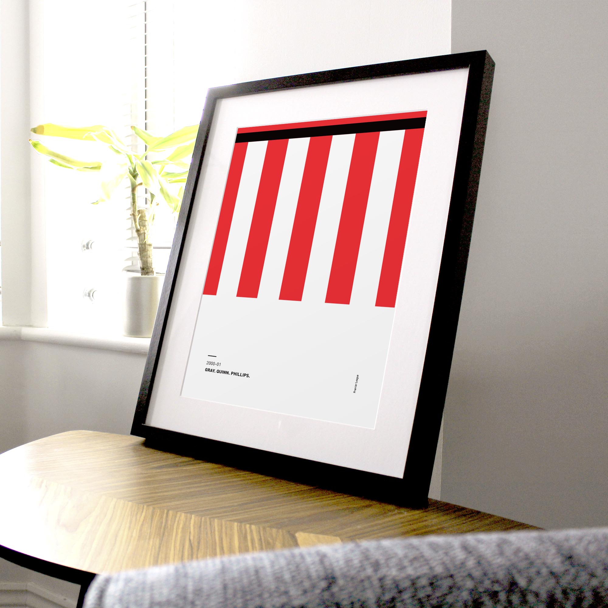 Sunderland 2000-01 'Better Days' Football Print Good Team On Paper