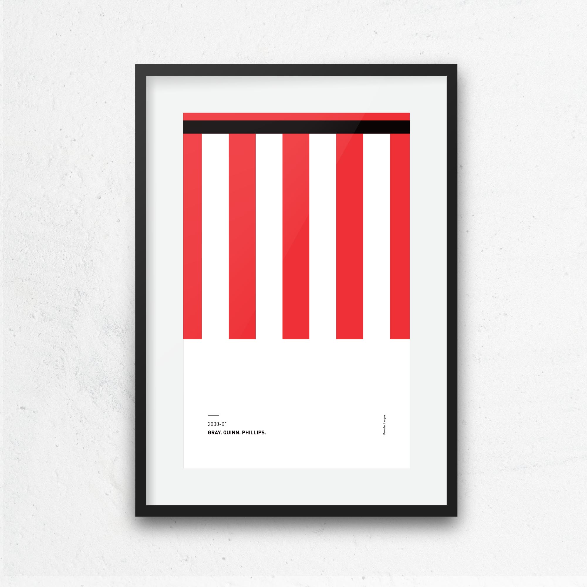 Sunderland 2000-01 'Better Days' Football Print Good Team On Paper