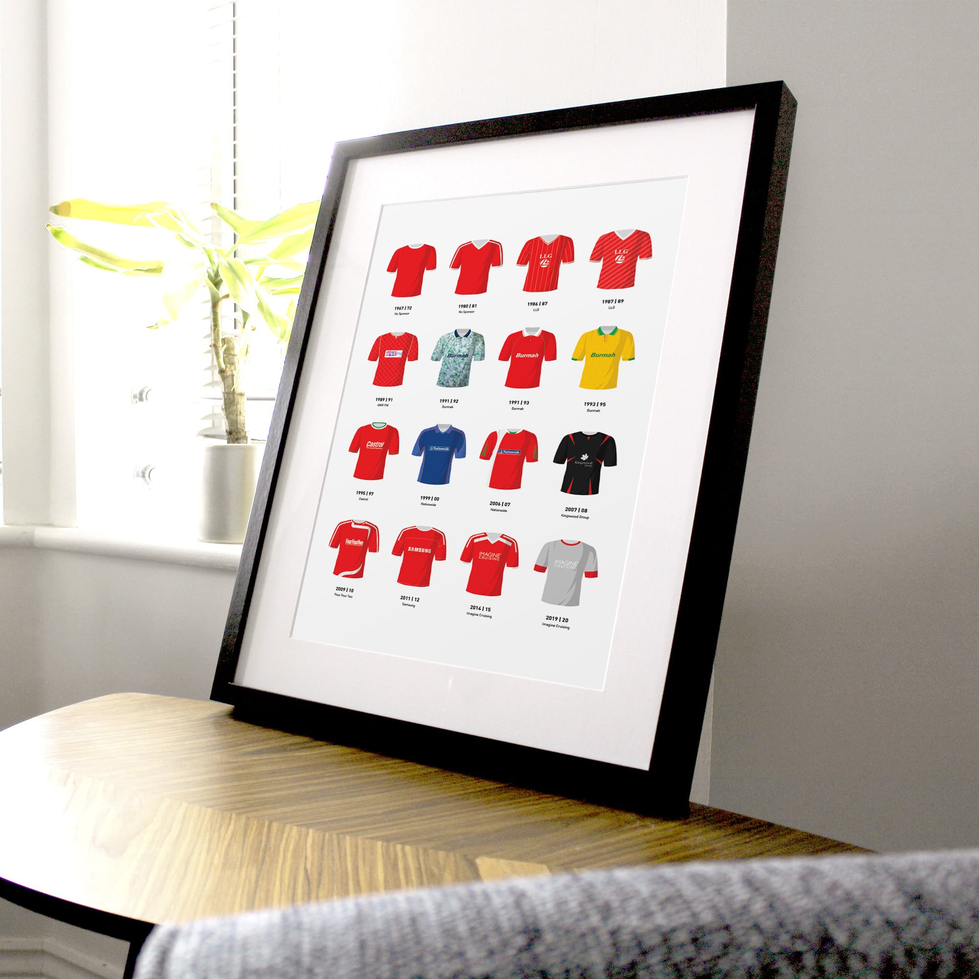Swindon Classic Kits Football Team Print Good Team On Paper