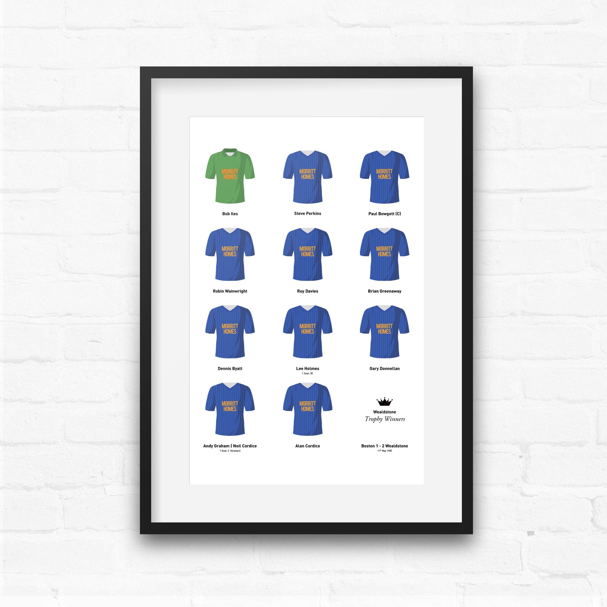 Wealdstone 1985 Trophy Winners Football Team Print