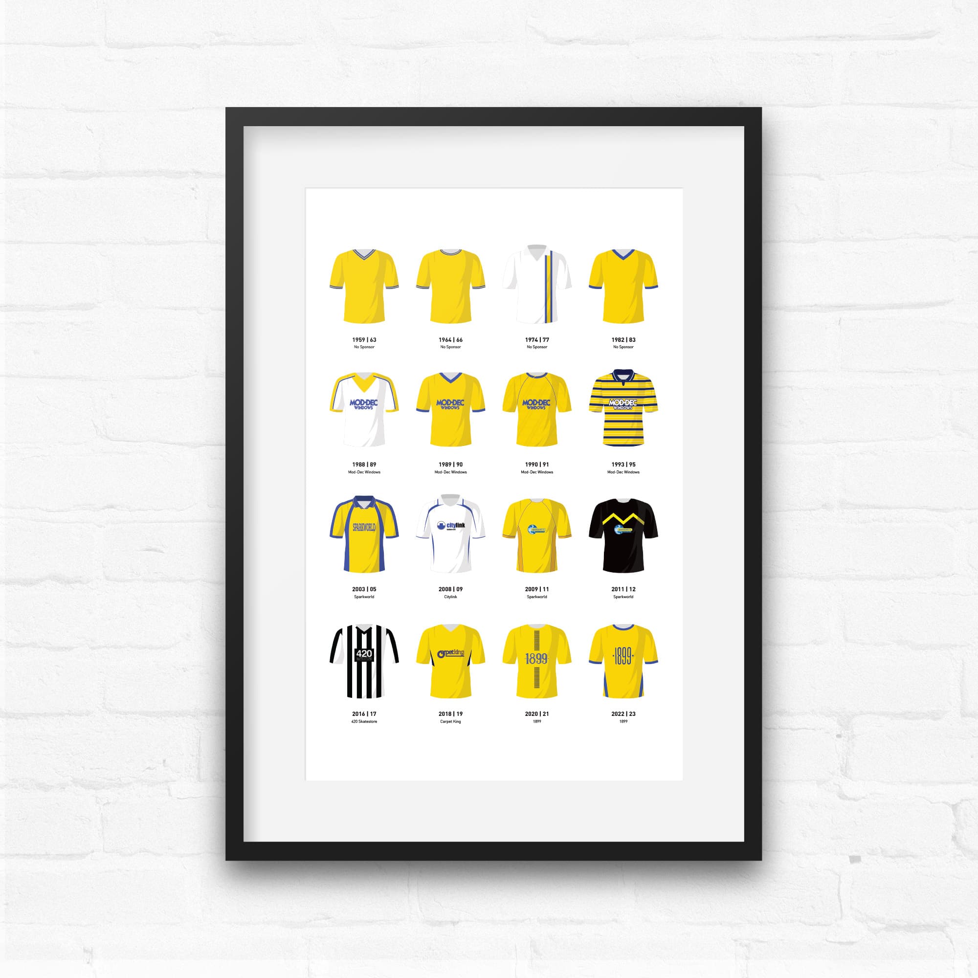 Torquay Classic Kits Football Team Print Good Team On Paper