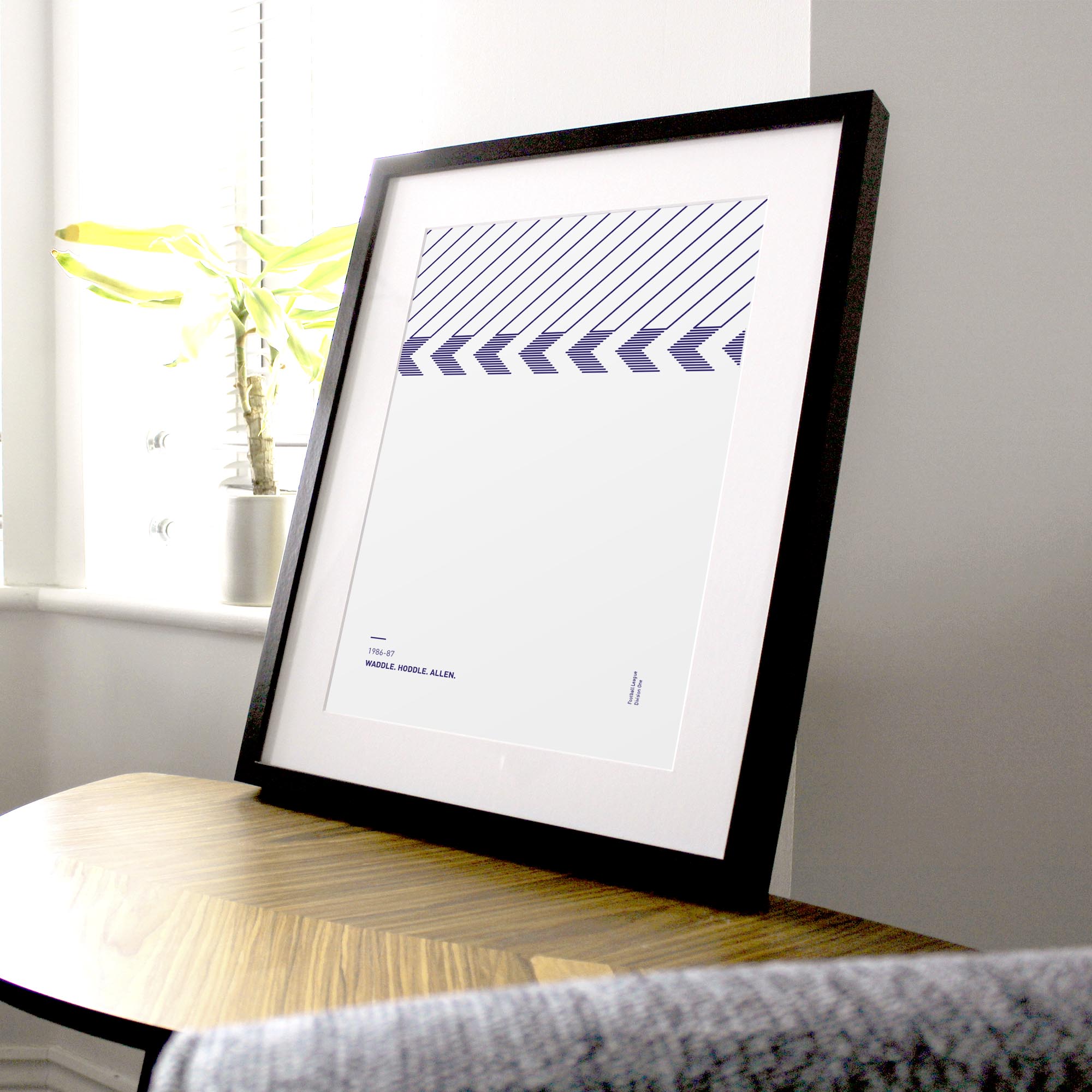 Tottenham 1986-87 'Better Days' Football Print Good Team On Paper