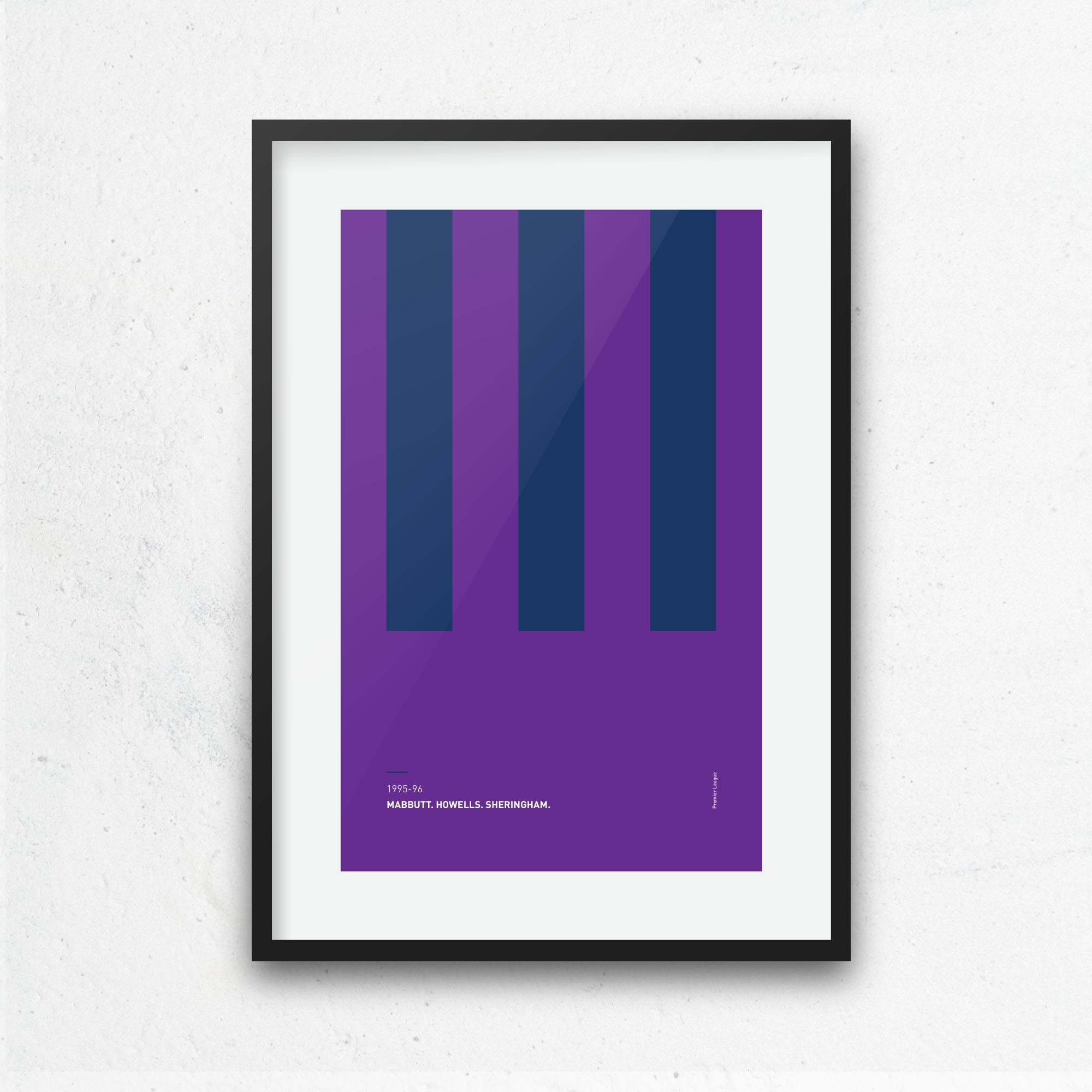 Tottenham 1995-96 'Better Days' Football Print Good Team On Paper
