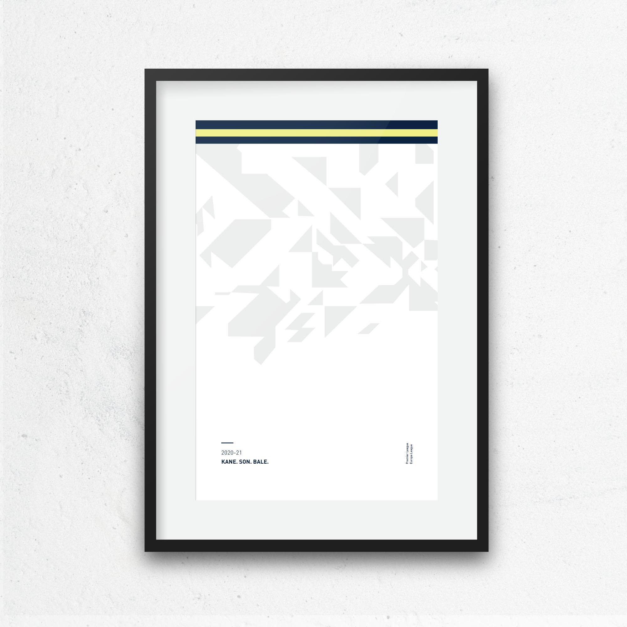 Tottenham 2020-21 'Better Days' Football Print Good Team On Paper