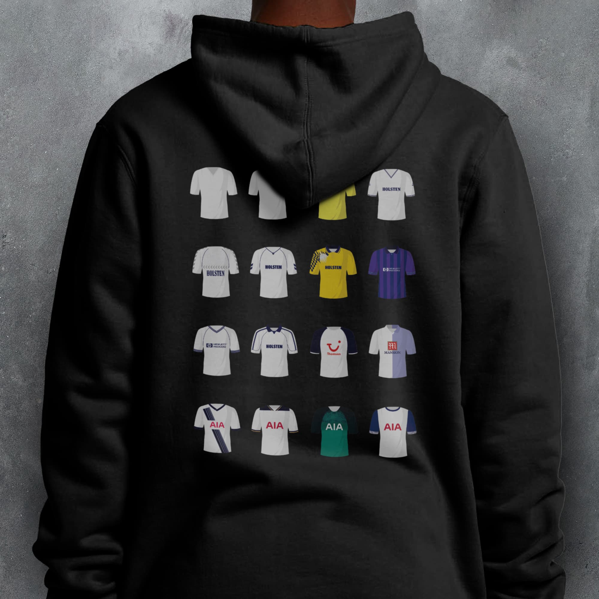 Tottenham Classic Kits Football Hoodie