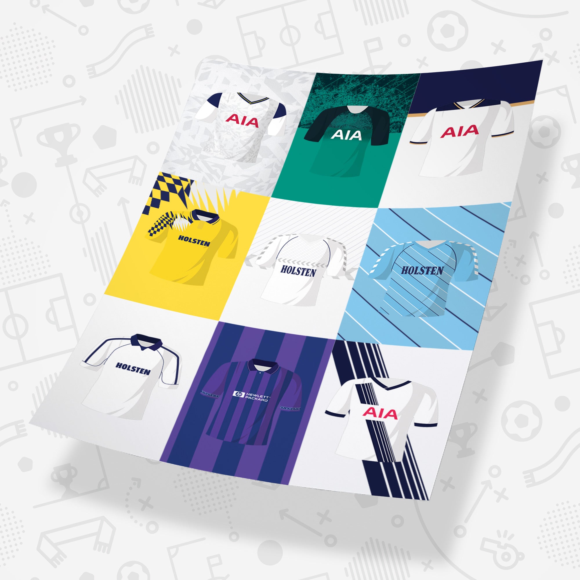 Tottenham Cult Kits Football Team Print