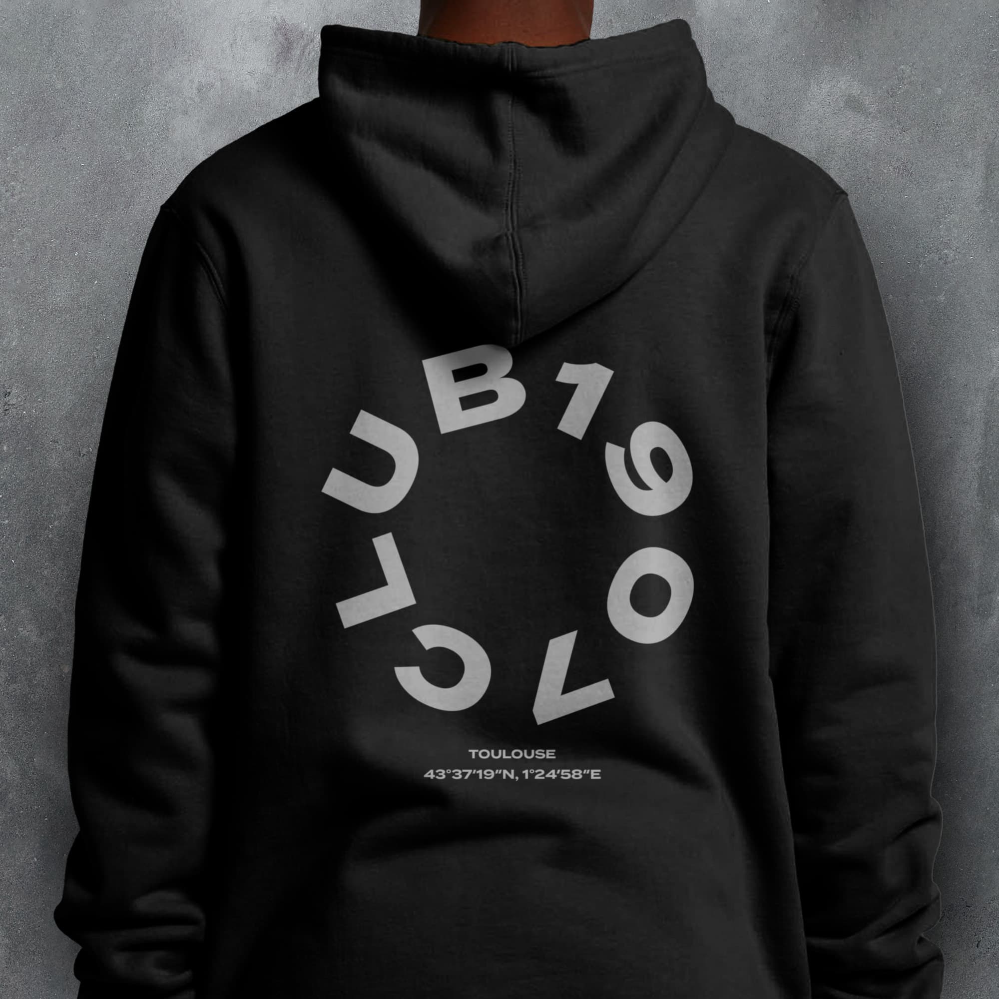 Toulouse 'Club' Rugby Union Hoodie (Circle)