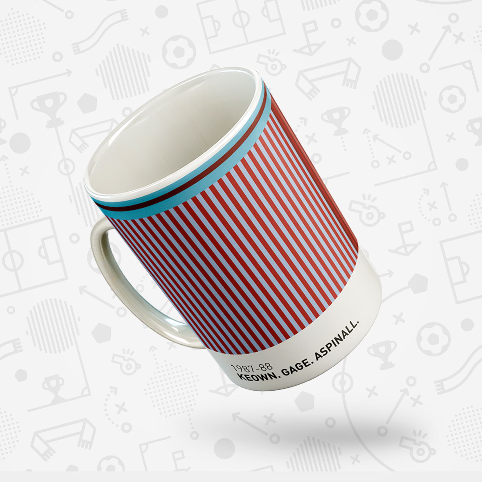 Villa 1987-88 'Better Days' Football Kit Mug Good Team On Paper