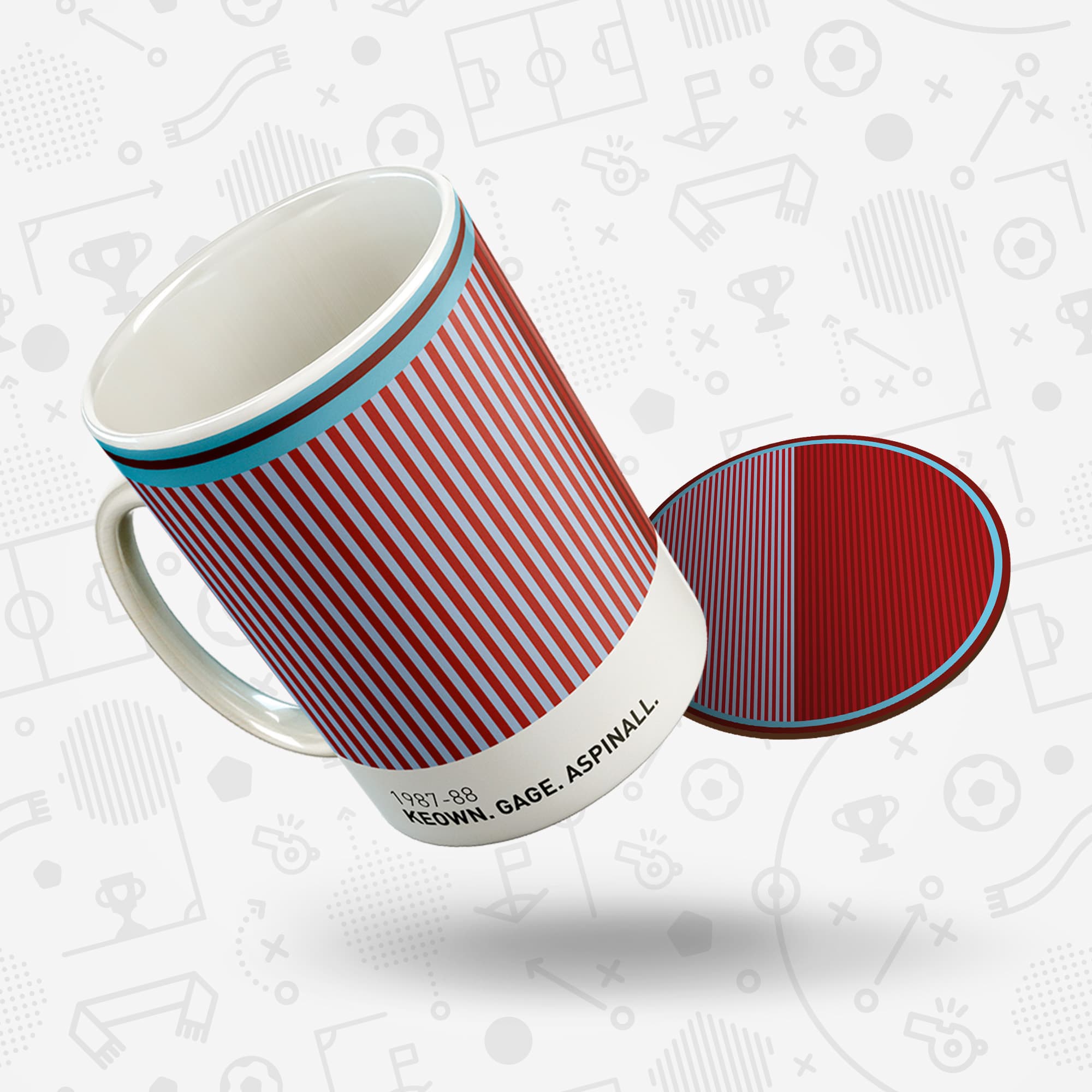 Villa 1987-88 'Better Days' Football Kit Mug Good Team On Paper