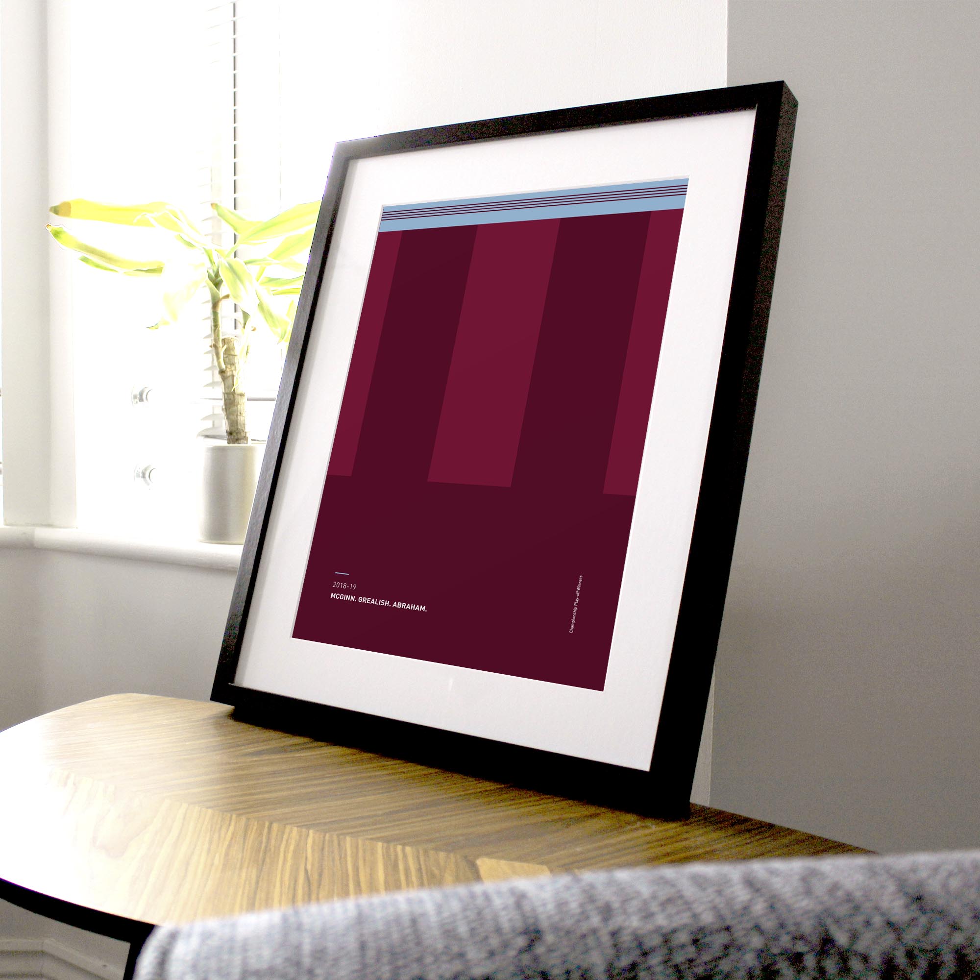 Villa 2018-19 'Better Days' Football Print Good Team On Paper