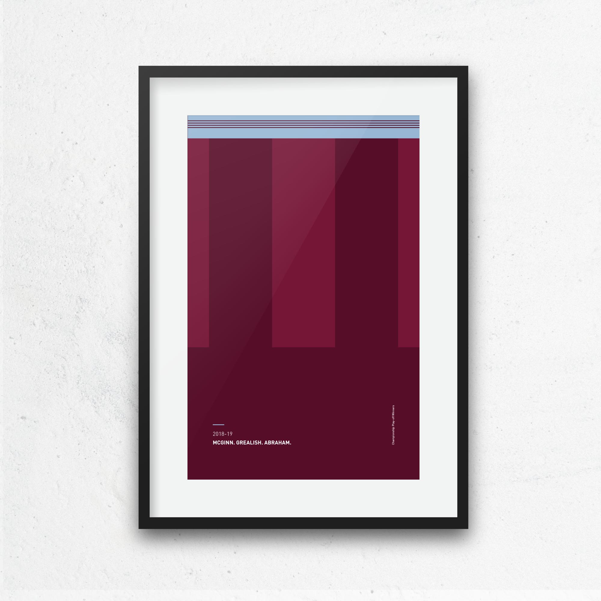 Villa 2018-19 'Better Days' Football Print Good Team On Paper