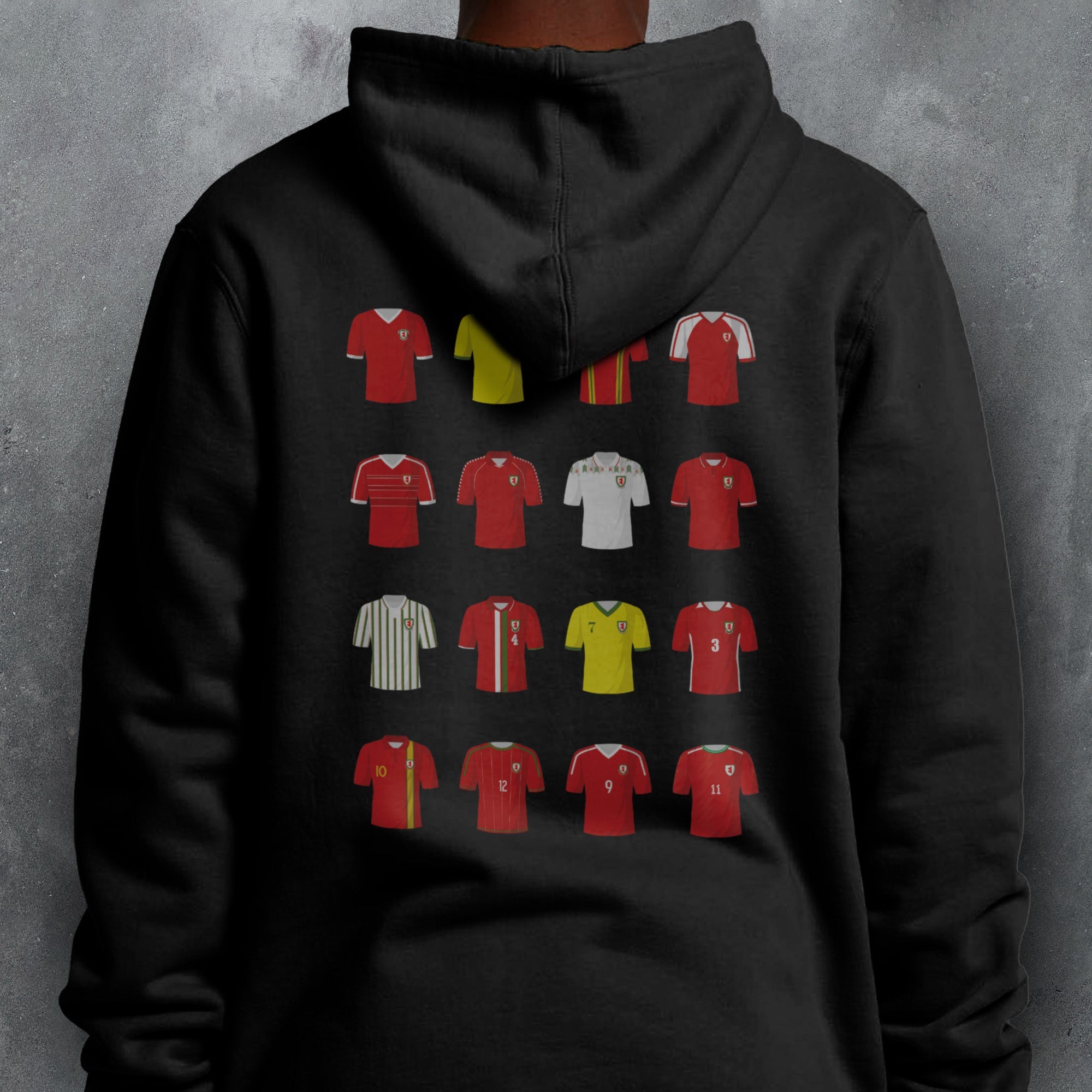 Wales Classic Kits Football Hoodie Good Team On Paper