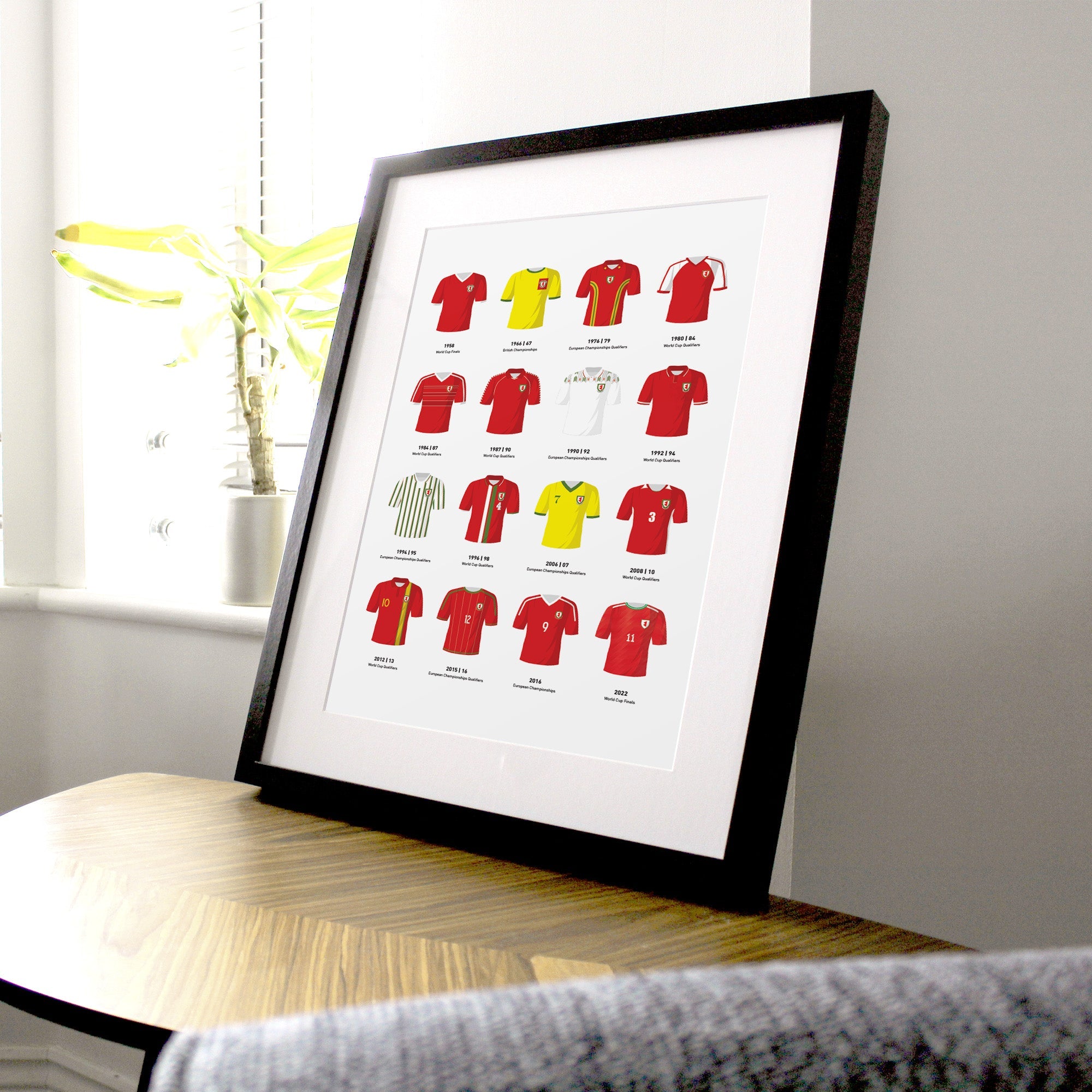 Wales Classic Kits Football Team Print Good Team On Paper