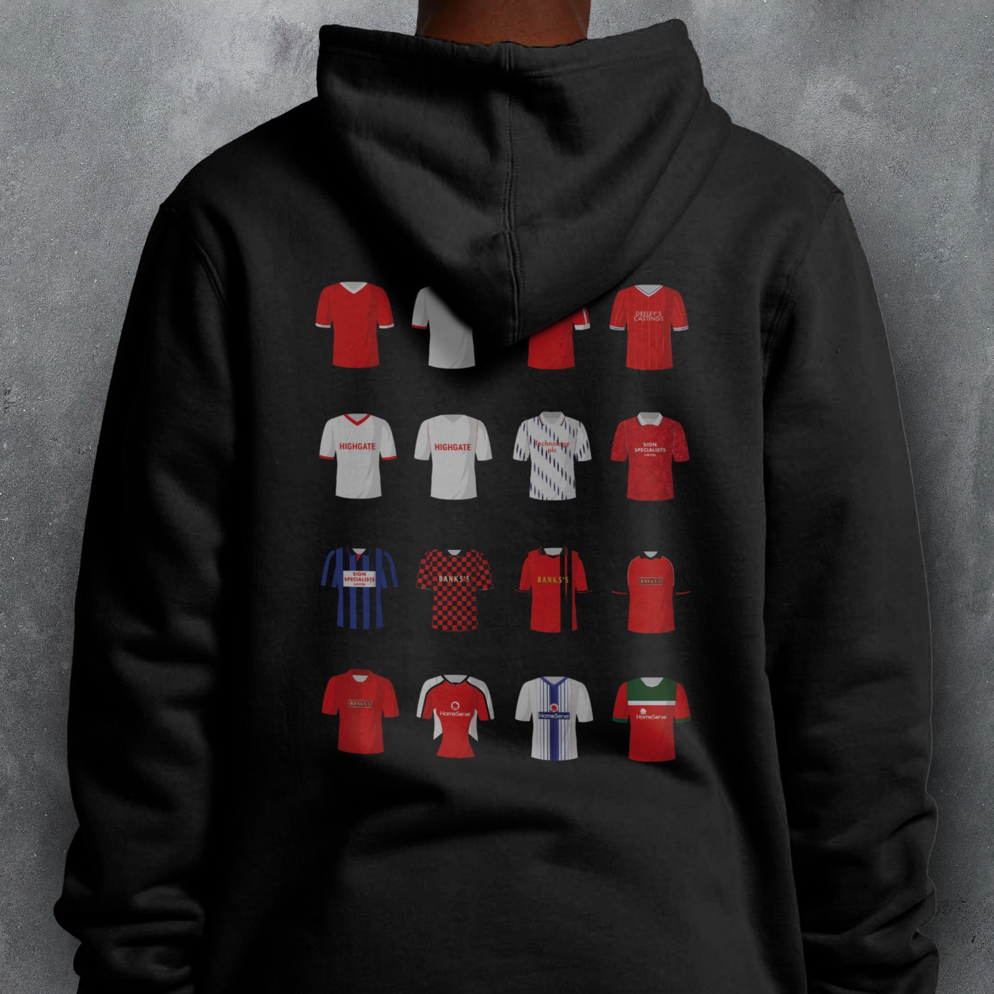 Walsall Classic Kits Football Hoodie Good Team On Paper