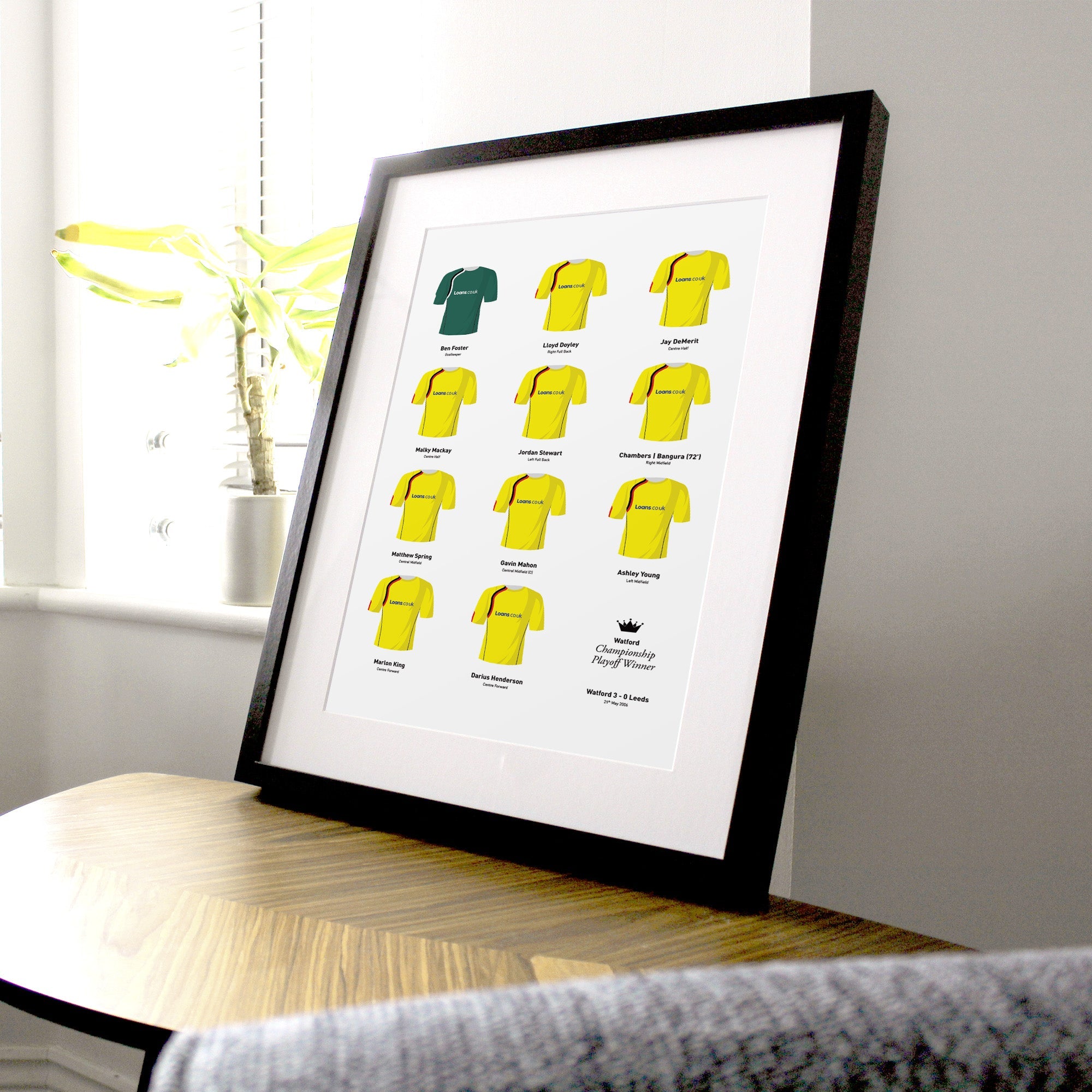 Watford 2006 Championship Playoff Final Winners Football Team Print Good Team On Paper