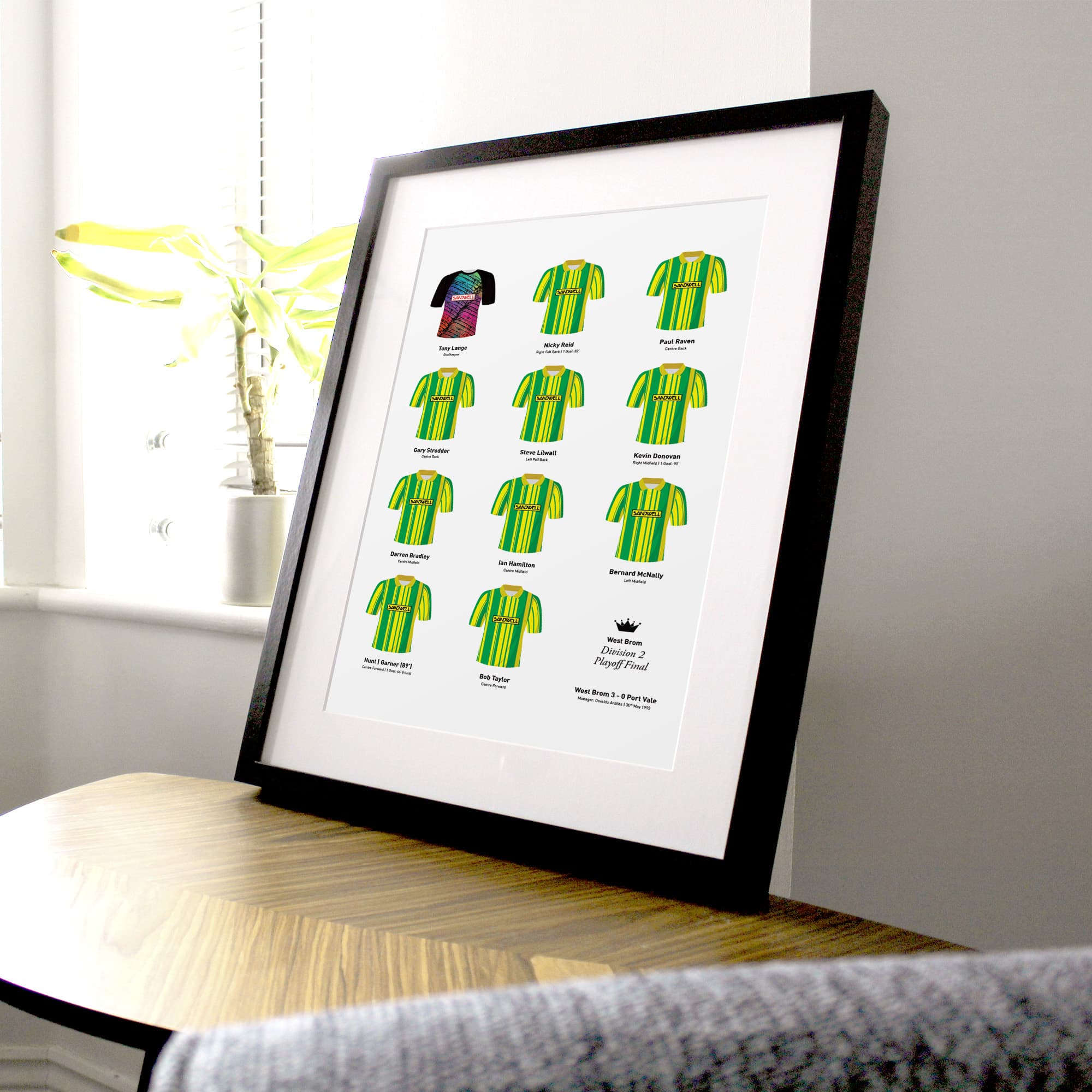 West Brom 1993 Division 2 Playoff Winners Football Team Print Good Team On Paper
