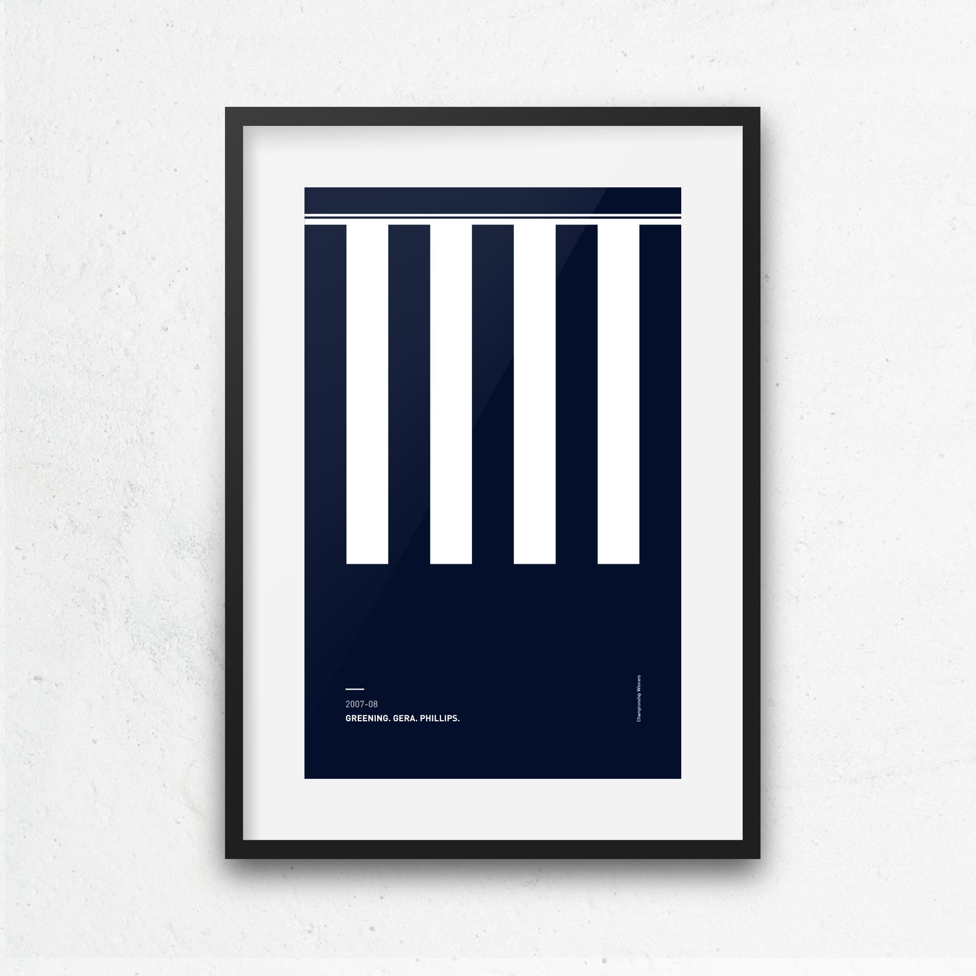 West Brom 2007-08 'Better Days' Football Print Good Team On Paper