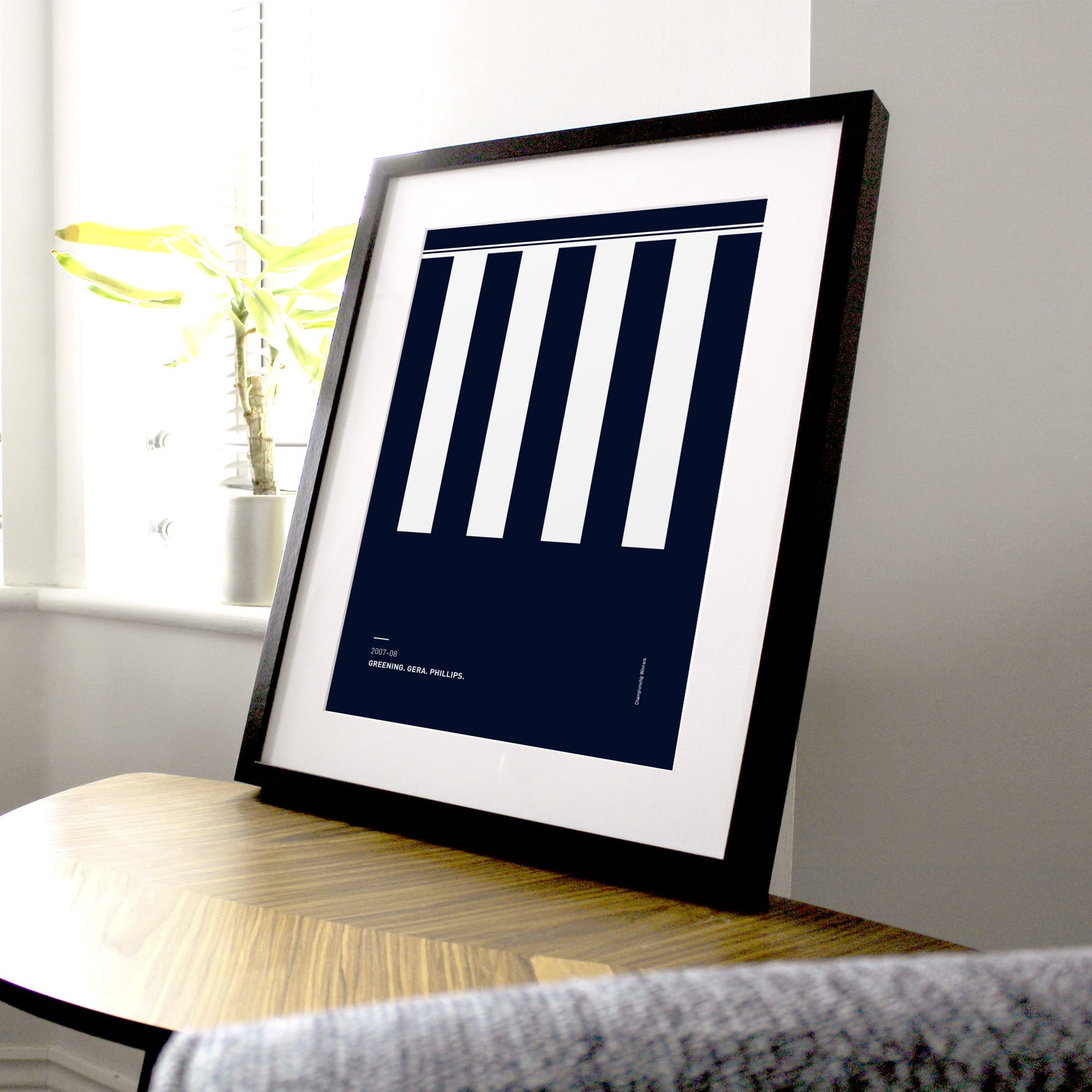West Brom 2007-08 'Better Days' Football Print Good Team On Paper