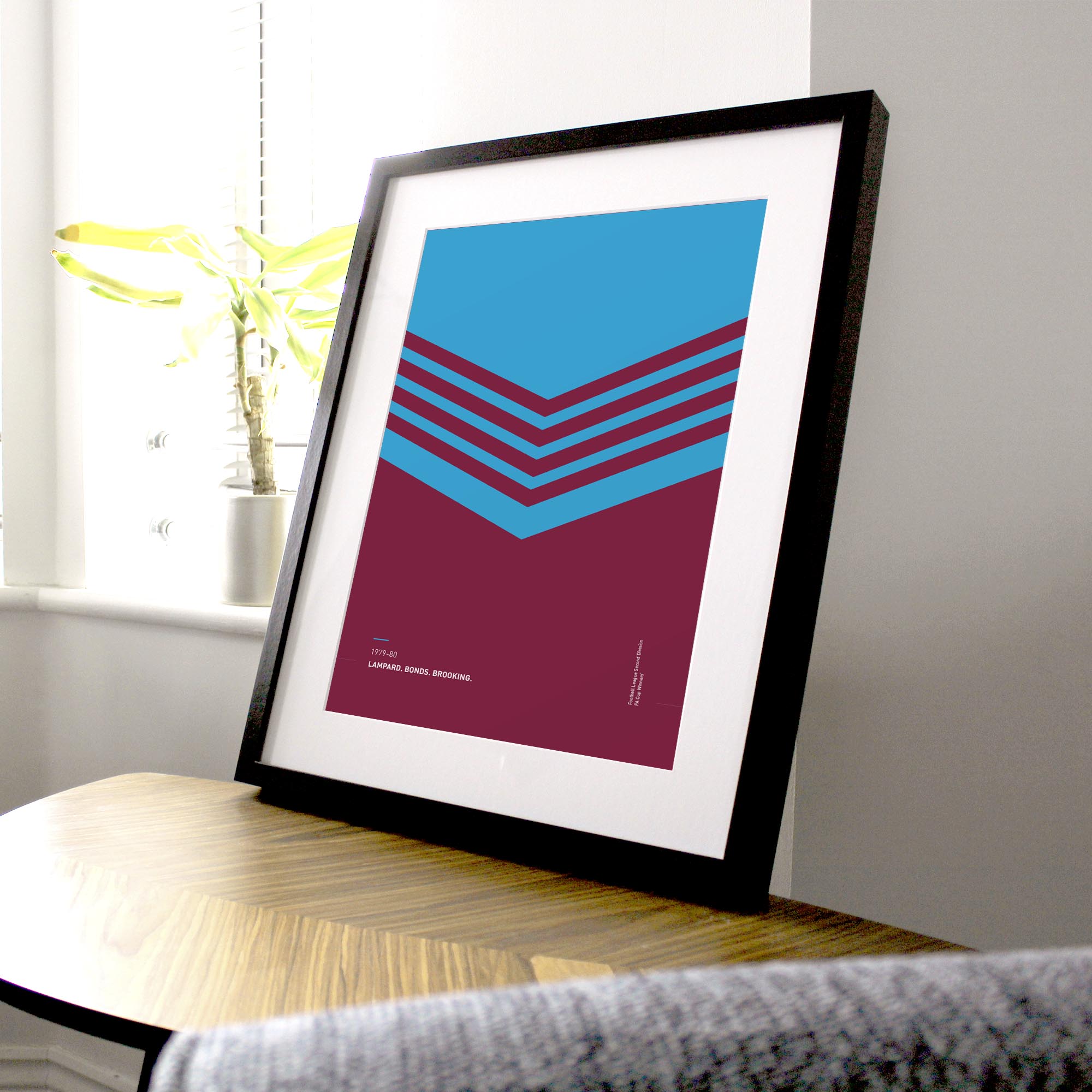 West Ham 1979-80 'Better Days' Football Print Good Team On Paper