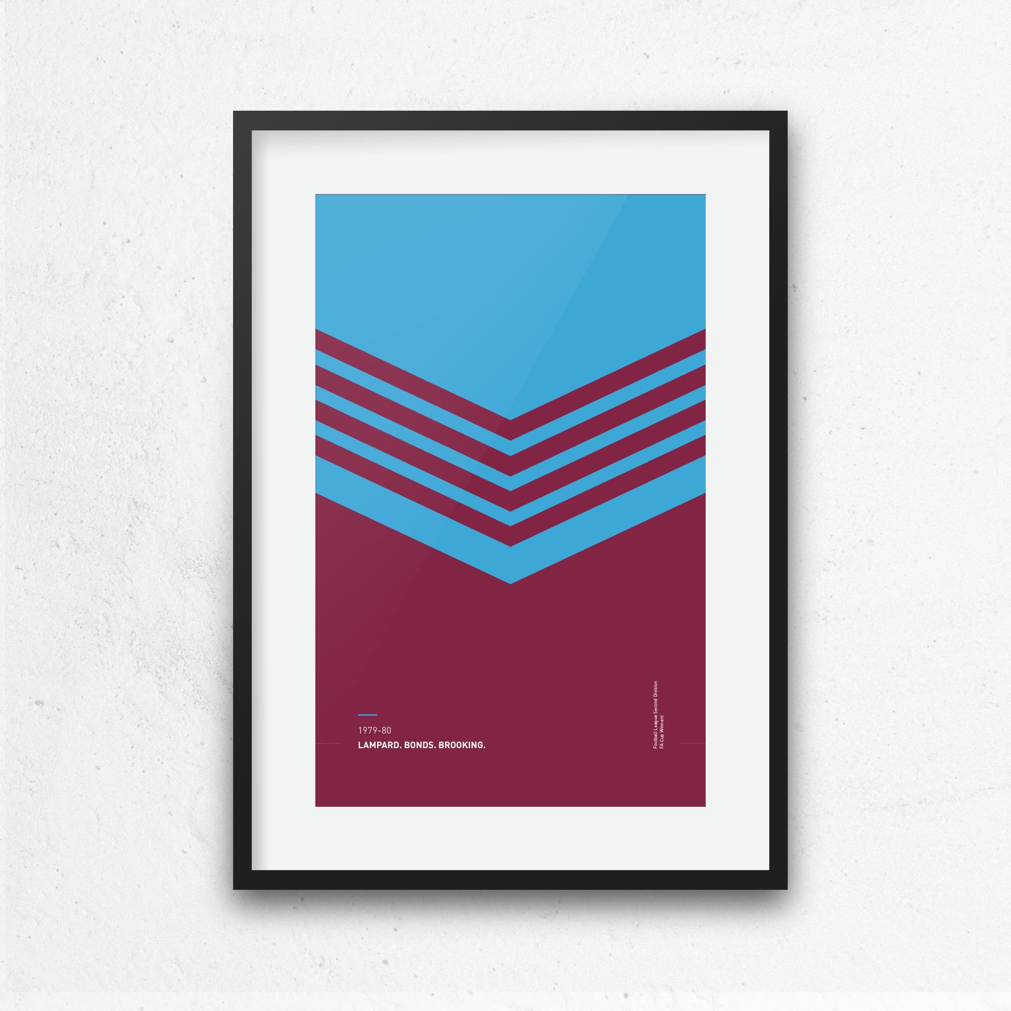 West Ham 1979-80 'Better Days' Football Print Good Team On Paper