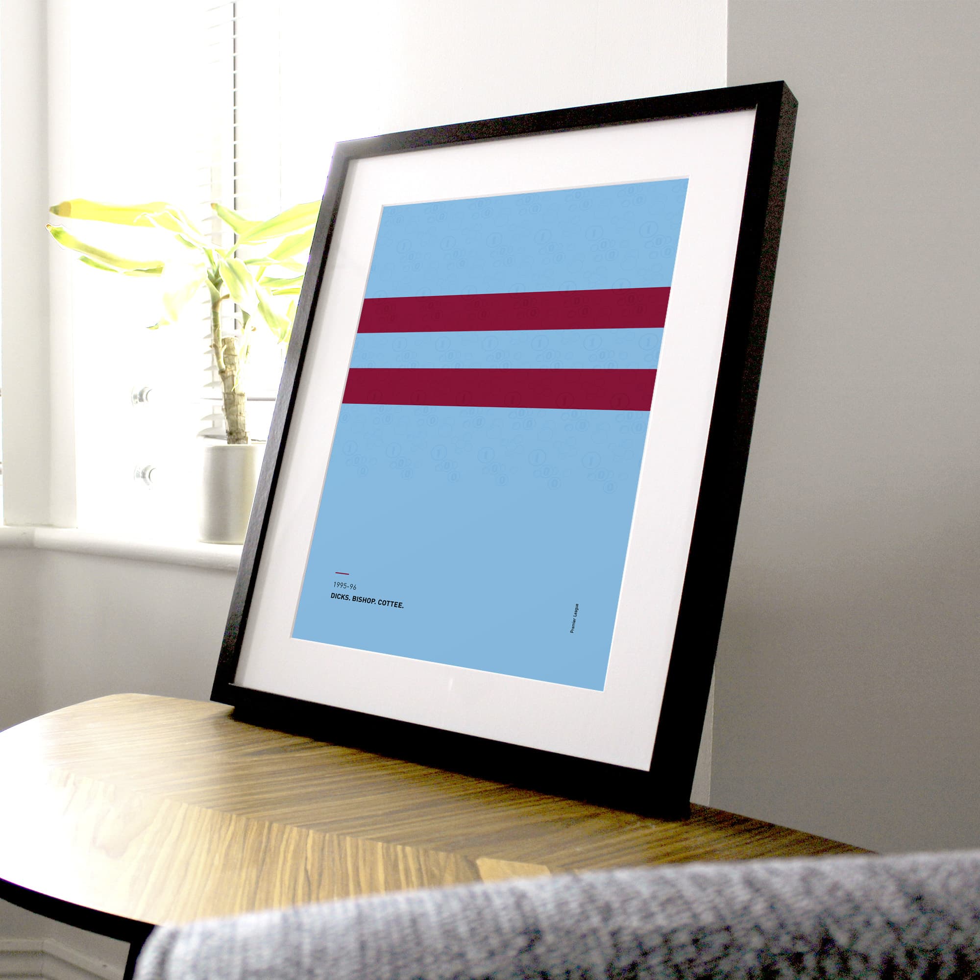 West Ham 1995-96 'Better Days' Football Print Good Team On Paper