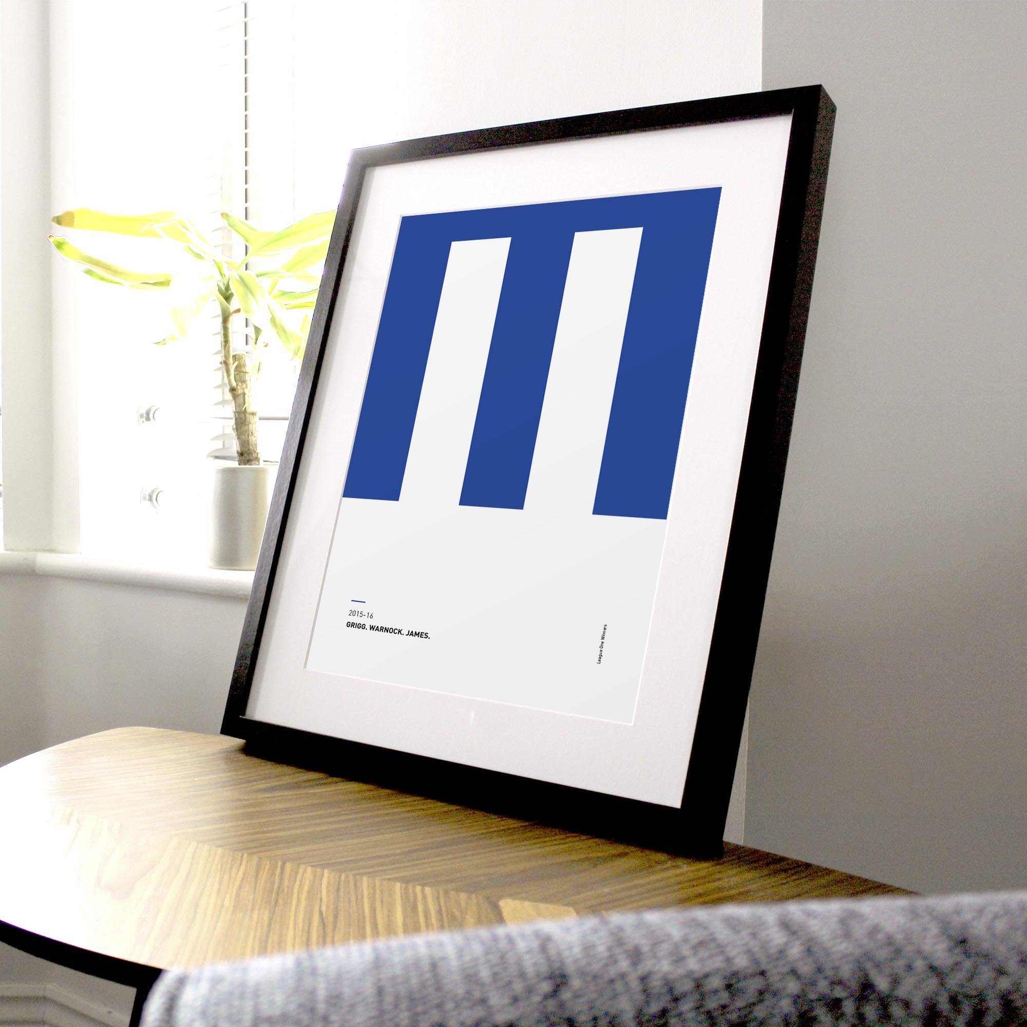 Wigan 2015-16 'Better Days' Football Print Good Team On Paper