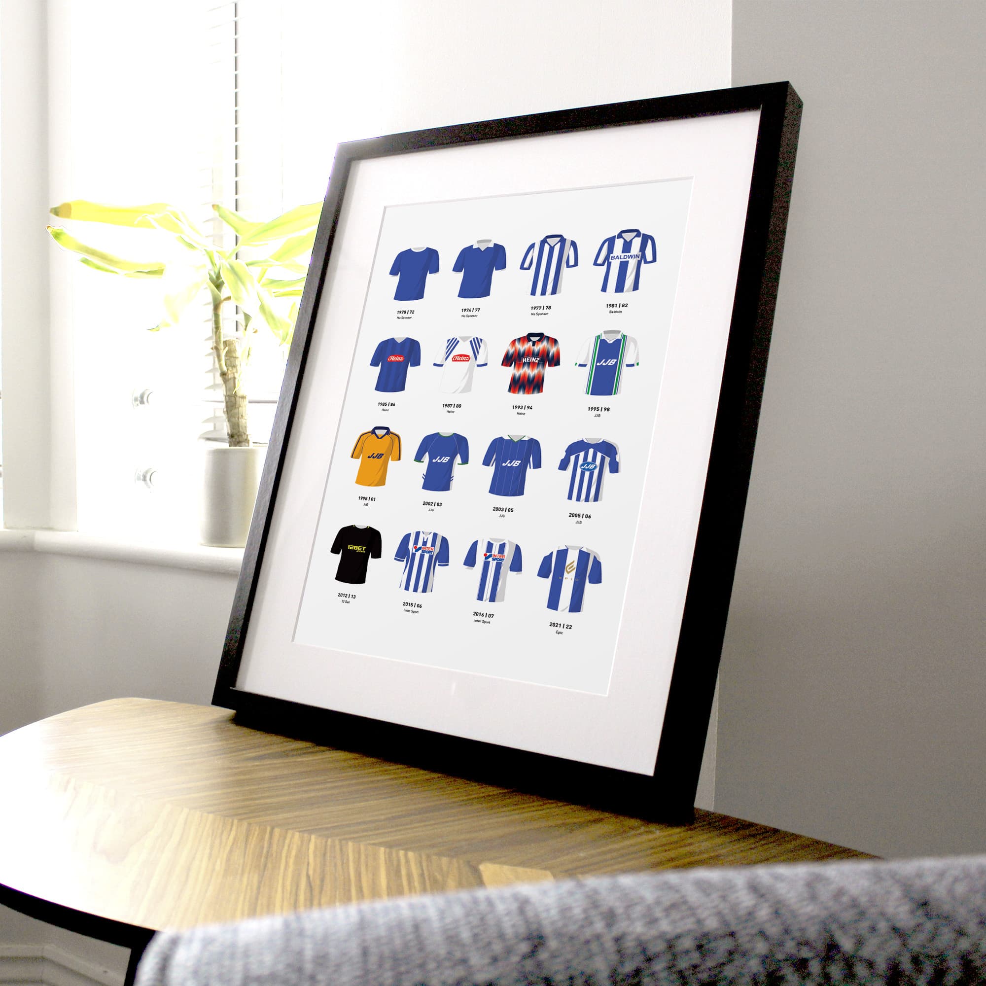 Wigan Classic Kits Football Team Print Good Team On Paper