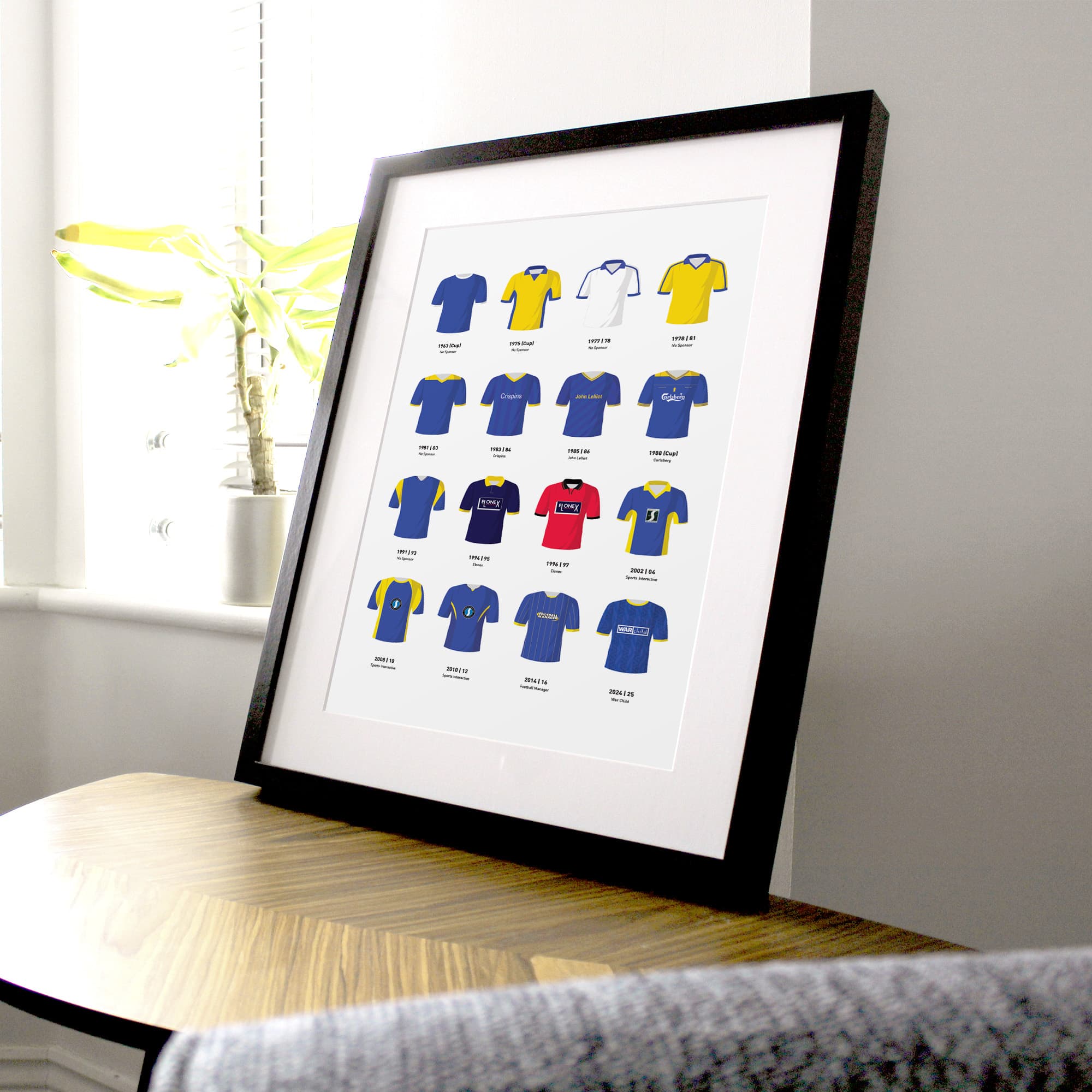 Wimbledon Classic Kits Football Team Print