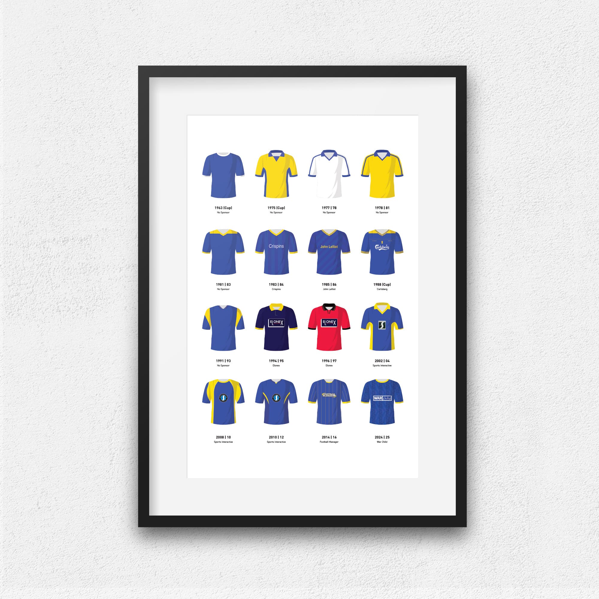 Wimbledon Classic Kits Football Team Print