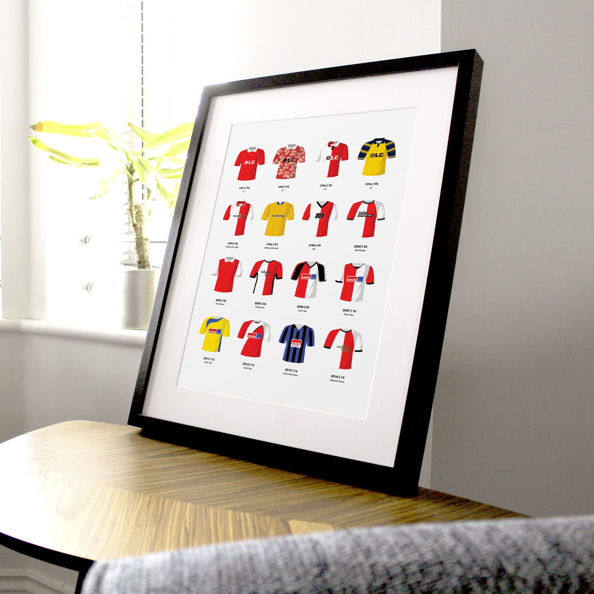 Woking Classic Kits Football Team Print Good Team On Paper