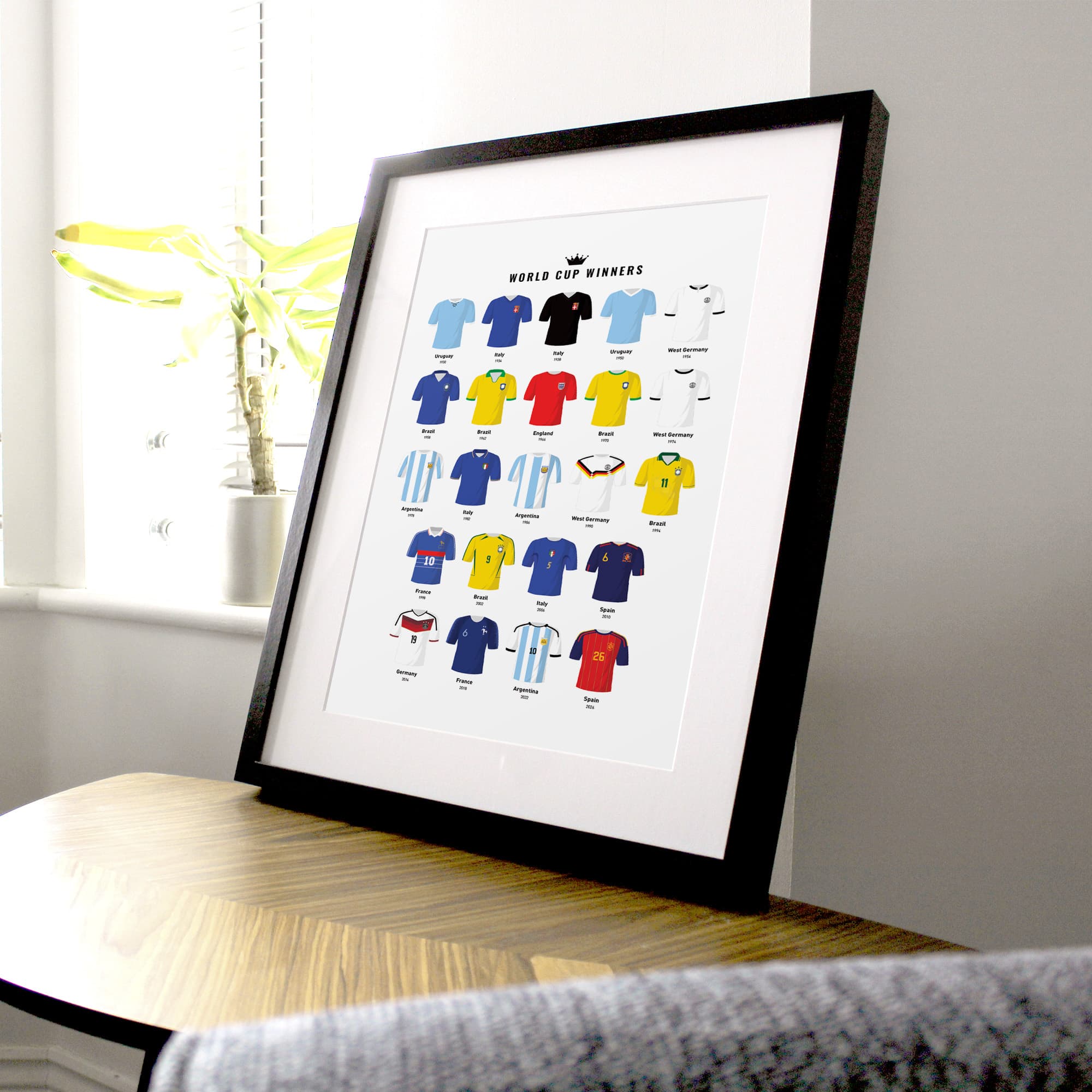World Cup Winners Football Print