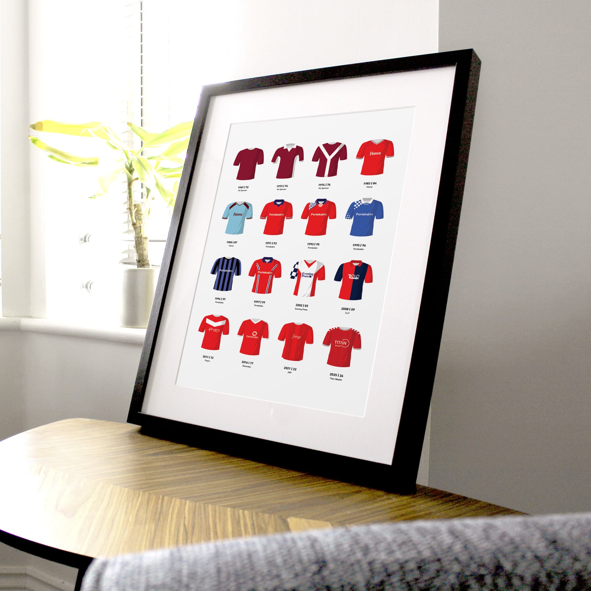 York Classic Kits Football Team Print